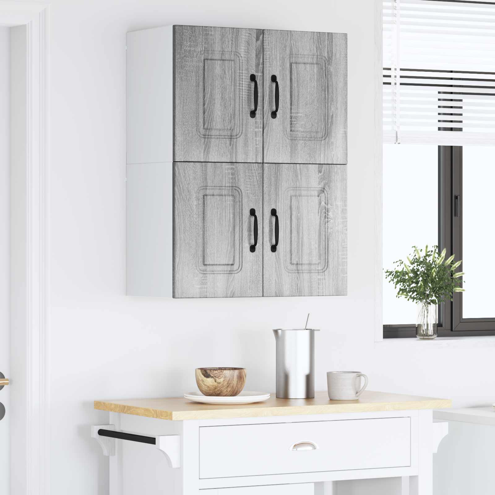 Indaplovės plokštė Kalmar 2 pcs Pilkas Sonoma 60 x 31 x 40 cm