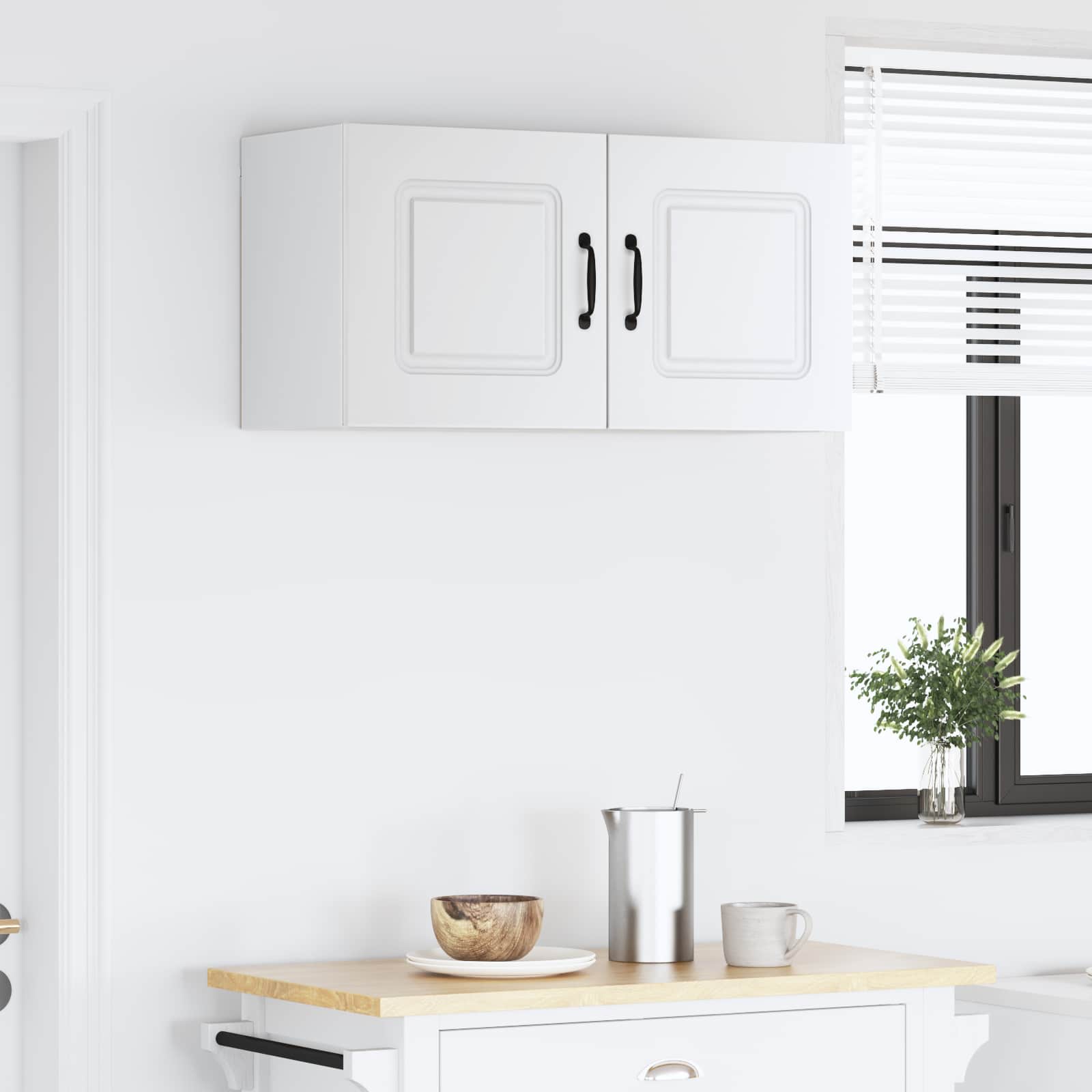Kitchen Wall Cabinet with Shelf White 80 x 31 x 40 cm