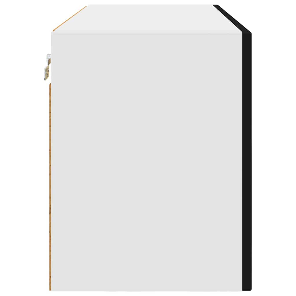 Virtuves sienas skapis ar plauktu melns 80 x 31 x 40 cm