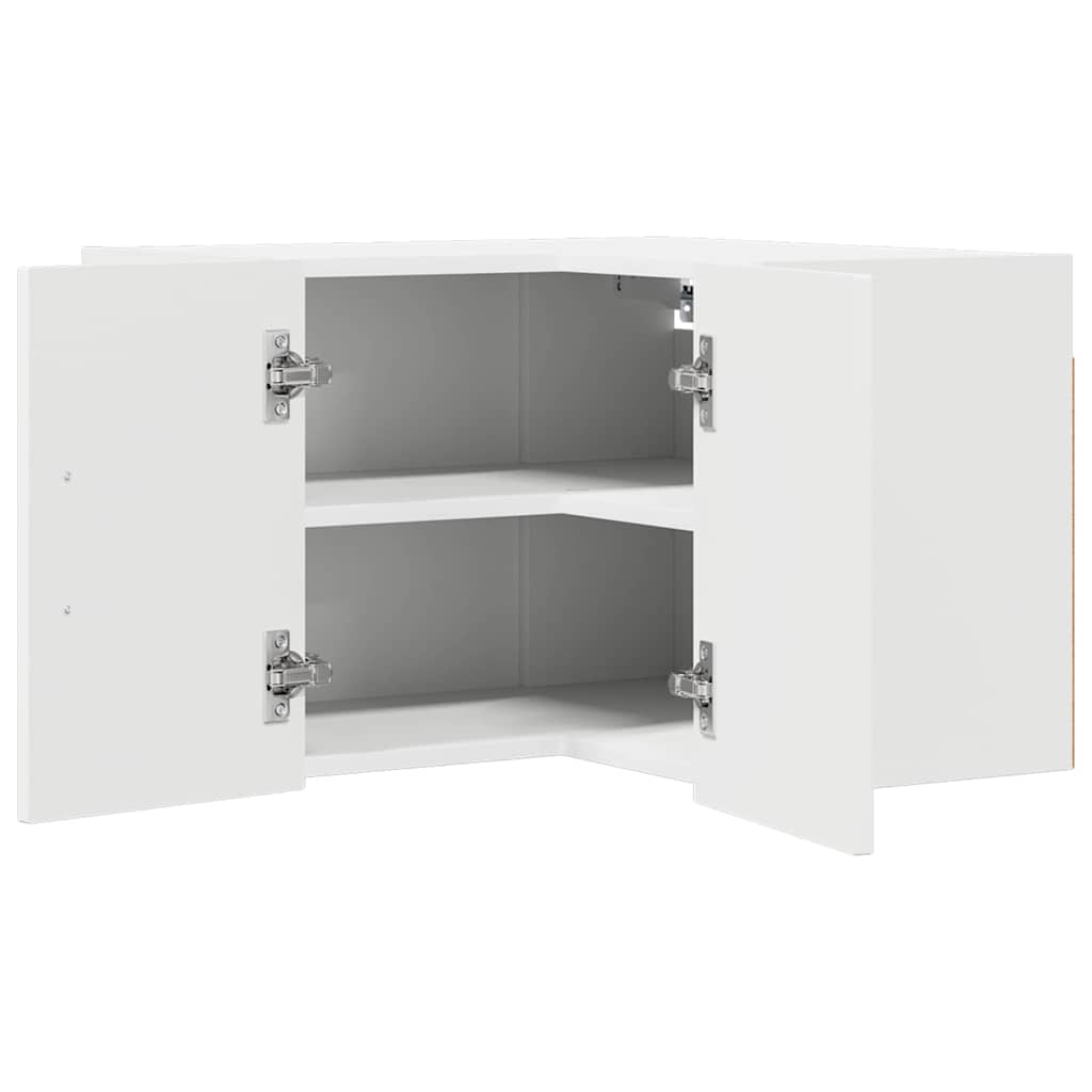 Kitchen Wall Cabinet with Shelf White 57 x 57 x 40 cm
