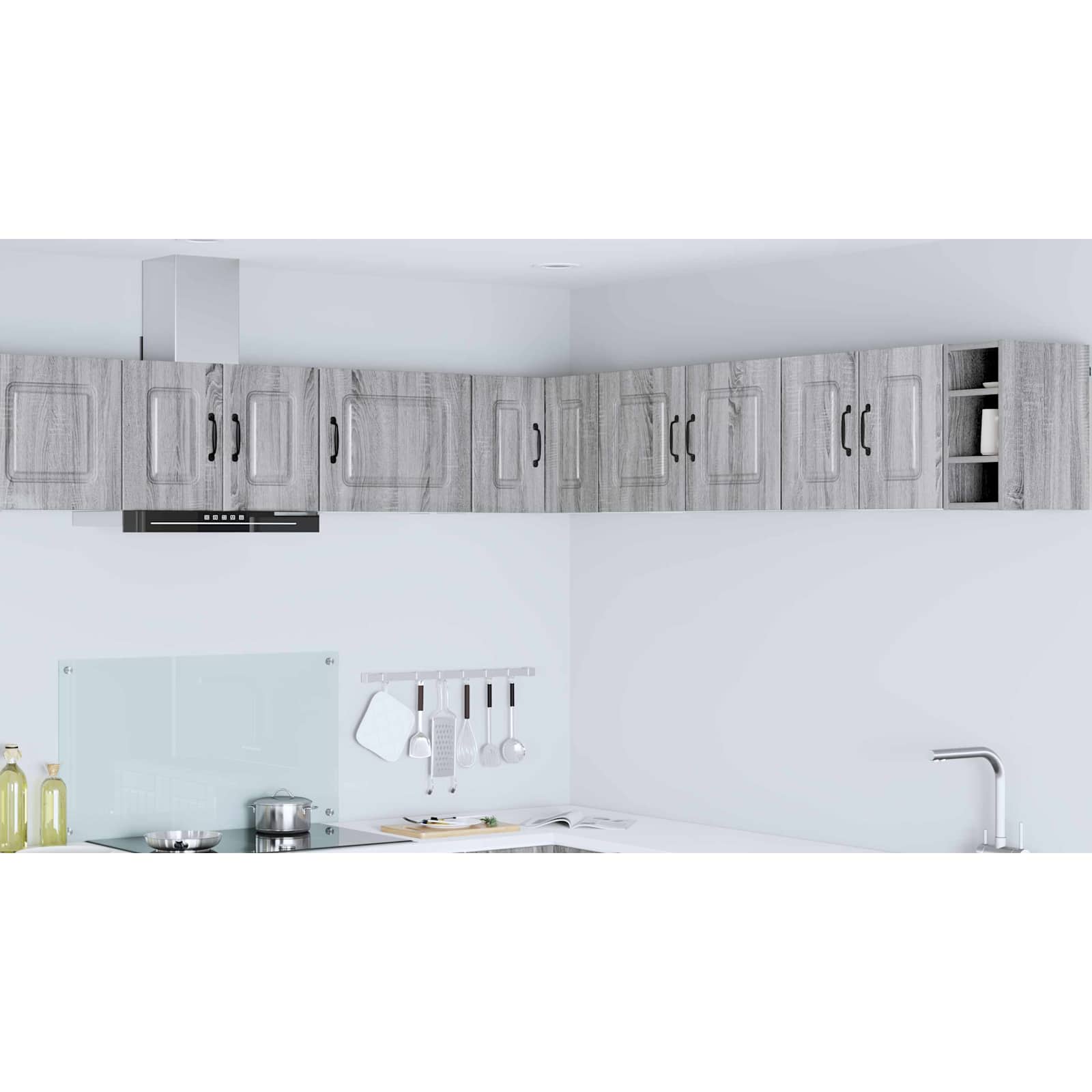 Kitchen Wall Cabinet Grey Sonoma 57 x 57 x 40 cm