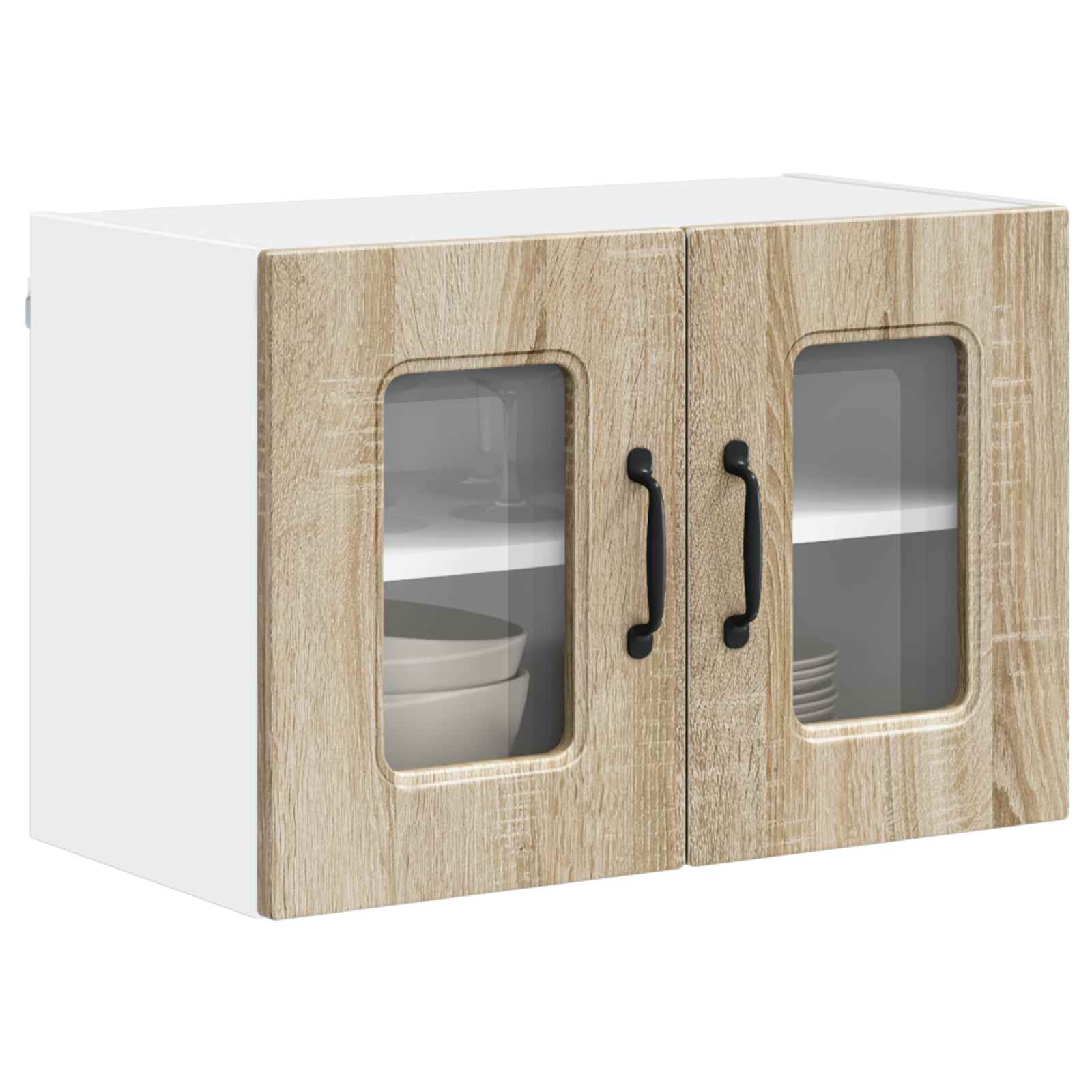 Virtuvės sieninė spintelė 2 pcs Sonoma ąžuolas 60 x 31 x 40 cm