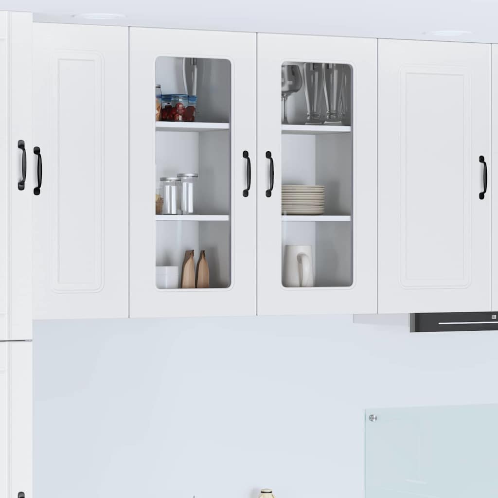 Kitchen Wall Cabinet with Shelf White 40 x 31 x 80 cm