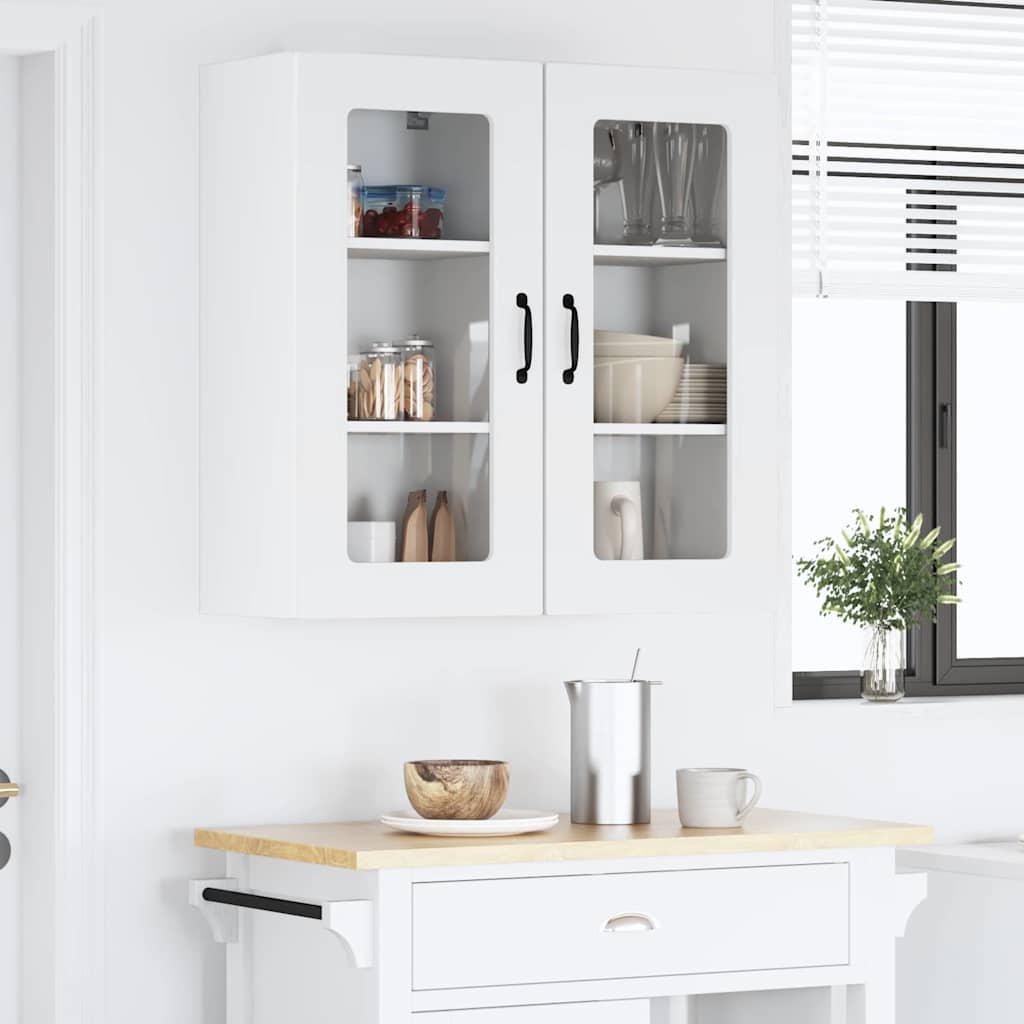 Kitchen Wall Cabinet with Shelf White 40 x 31 x 80 cm