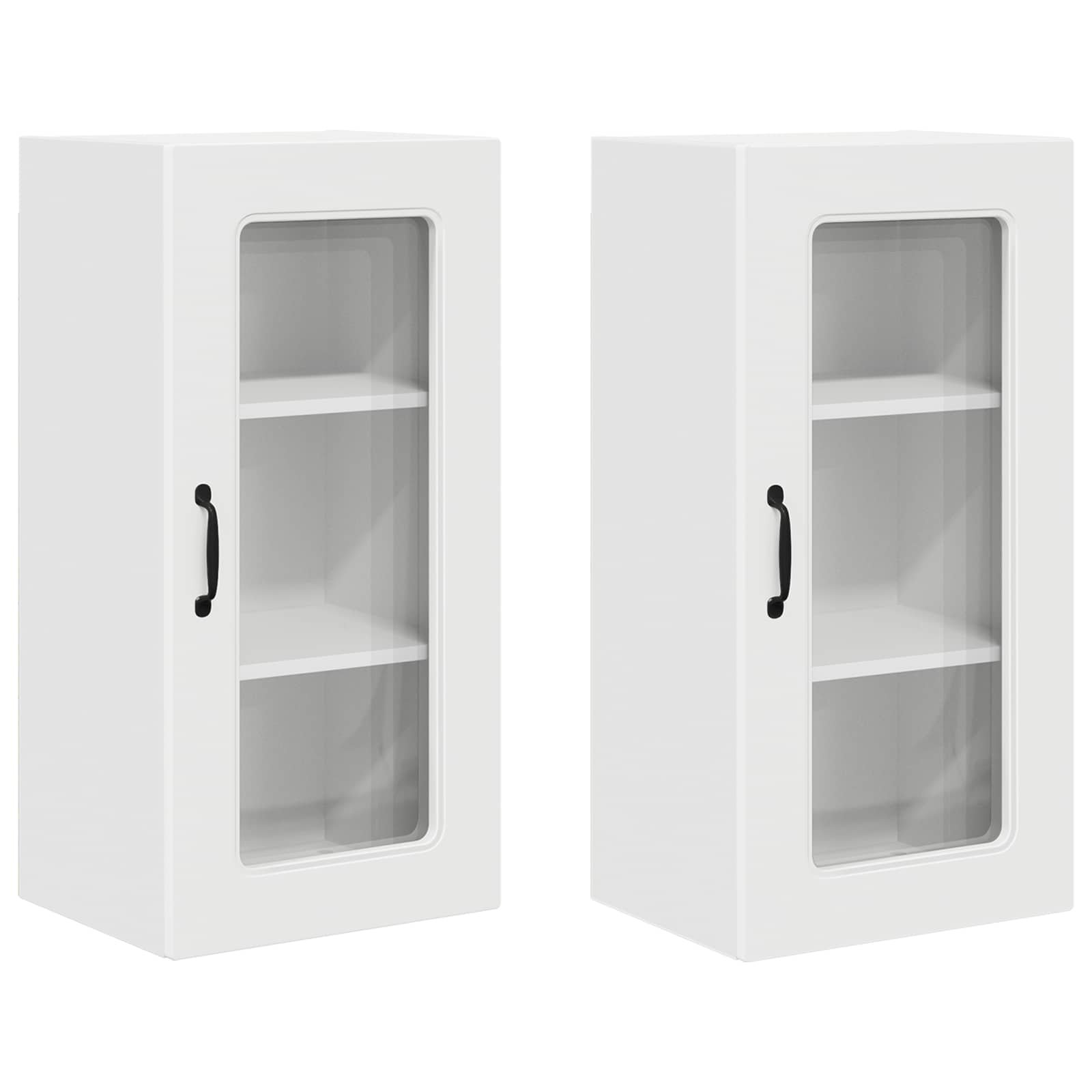 Virtuvės sieninė spintelė 2 pcs Balta 40 x 31 x 80 cm
