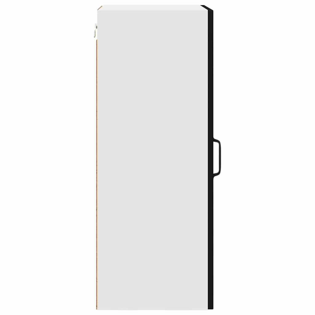 Virtuves sienas skapis ar plauktu melns 40 x 31 x 80 cm