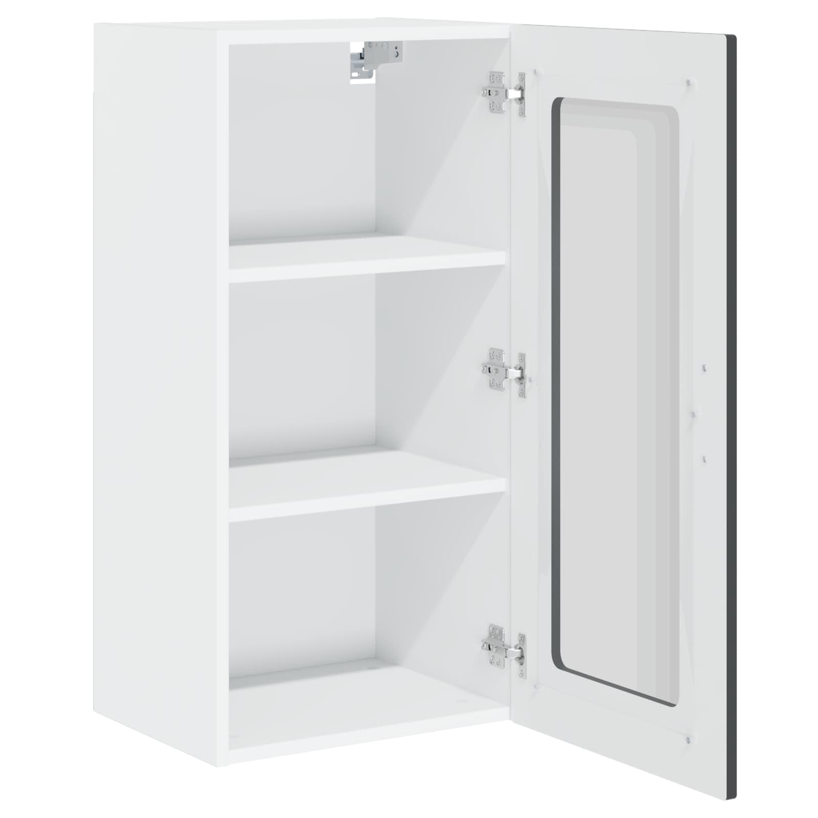 Virtuvės sieninė spintelė 2 pcs Juoda 40 x 31 x 80 cm