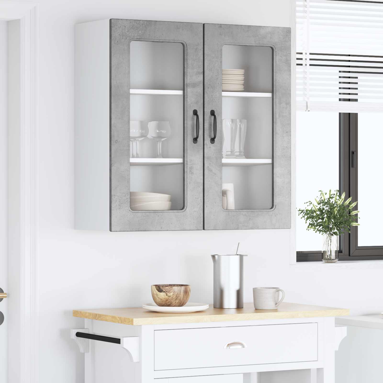 Indaplovės plokštė Kalmar 2 pcs Betono pilka 40 x 31 x 80 cm