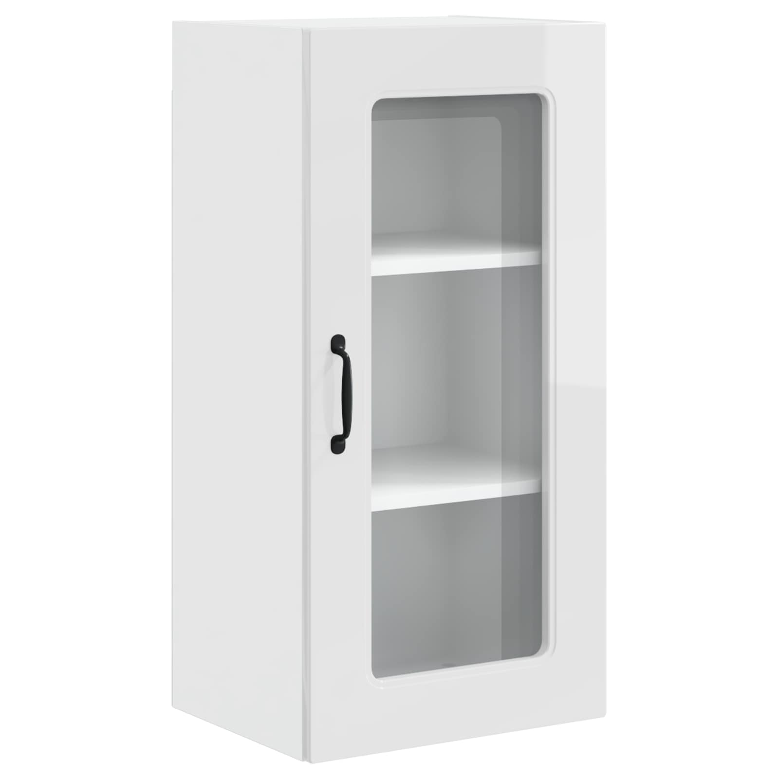 Wall Kitchen Cabinet 2 pcs High Gloss White