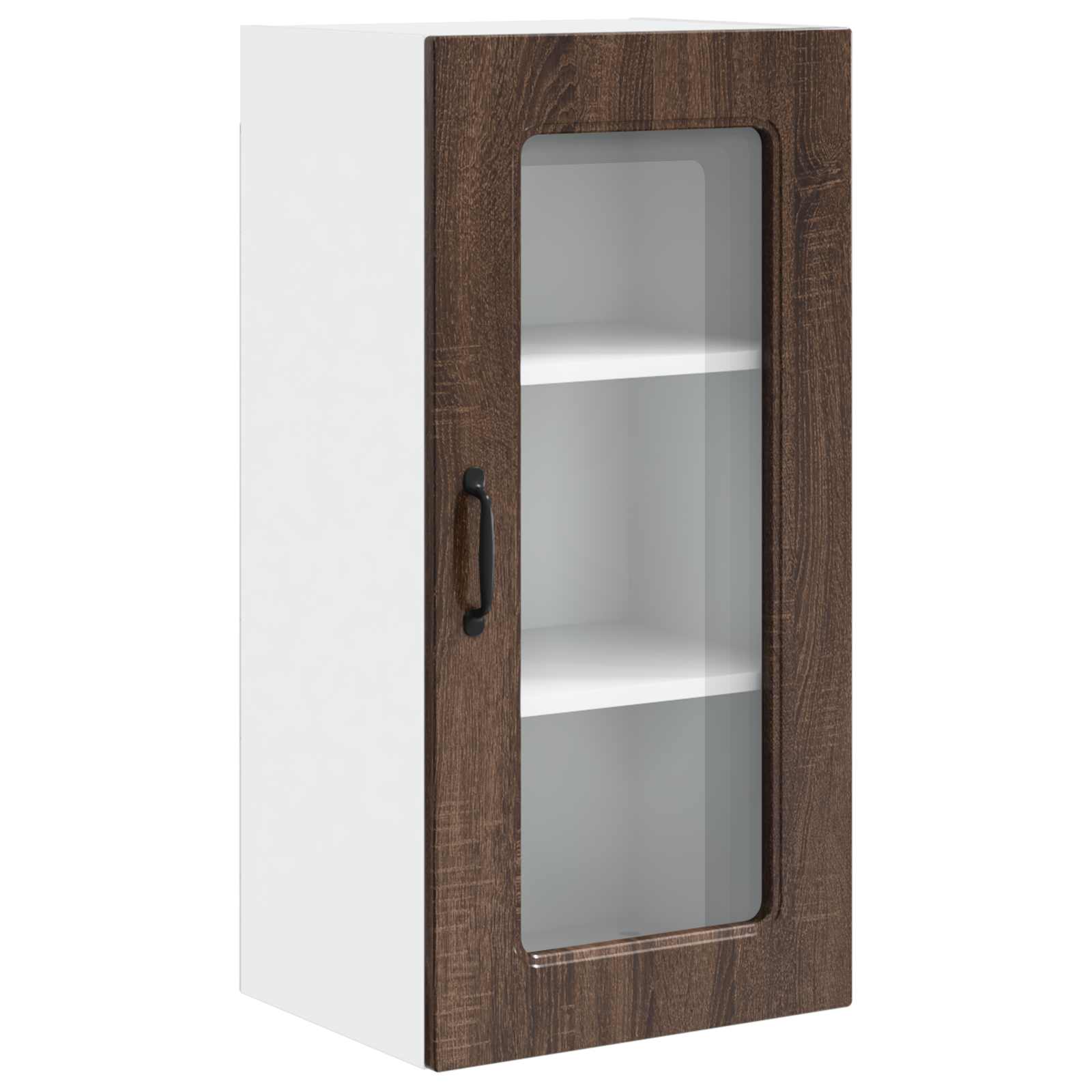 Virtuvės sieninė spintelė 2 pcs Rudas ąžuolas 40 x 31 x 80 cm