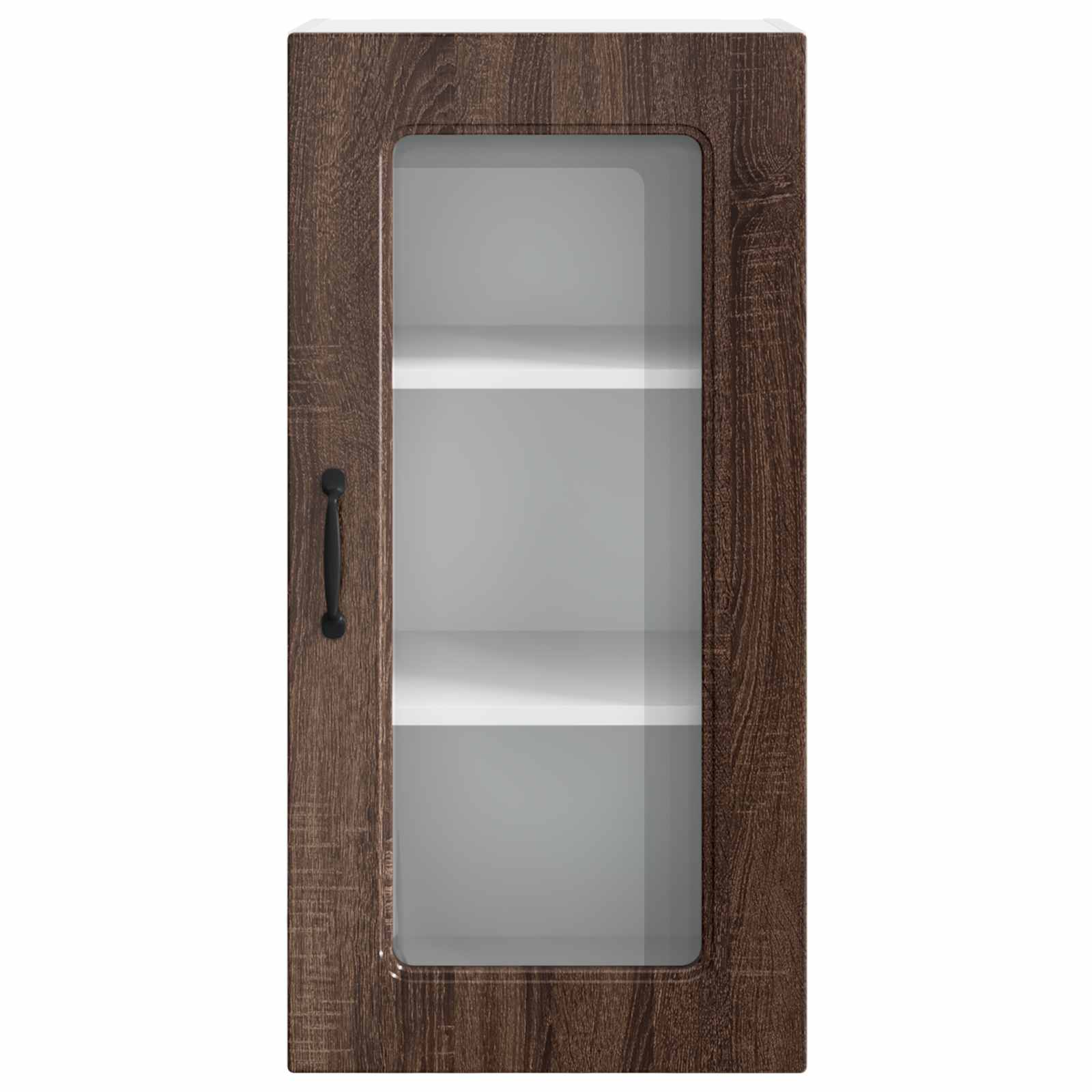 Virtuvės sieninė spintelė 2 pcs Rudas ąžuolas 40 x 31 x 80 cm
