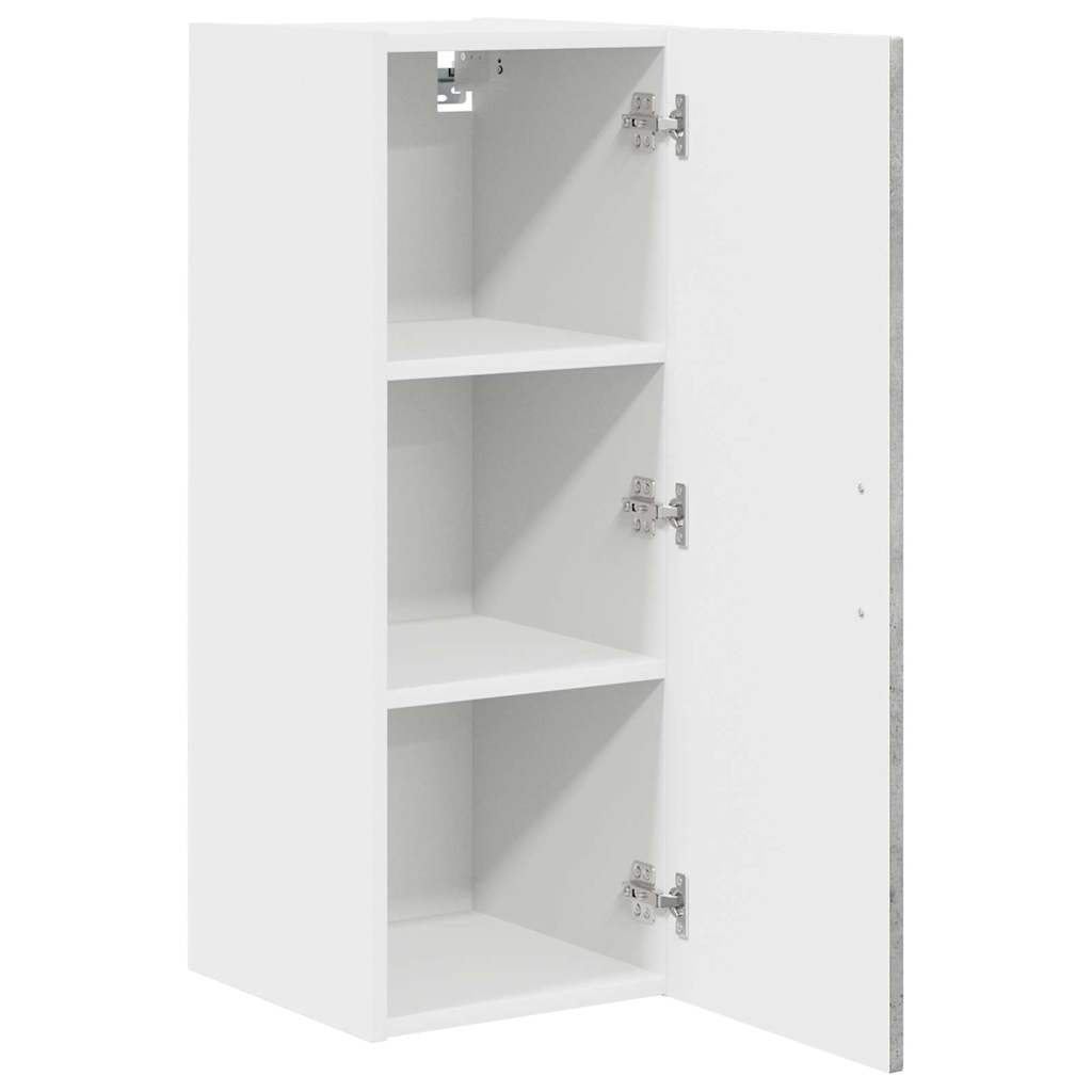 Wall kitchen cabinet 2 pcs Concrete grey 30 x 31 x 80 cm