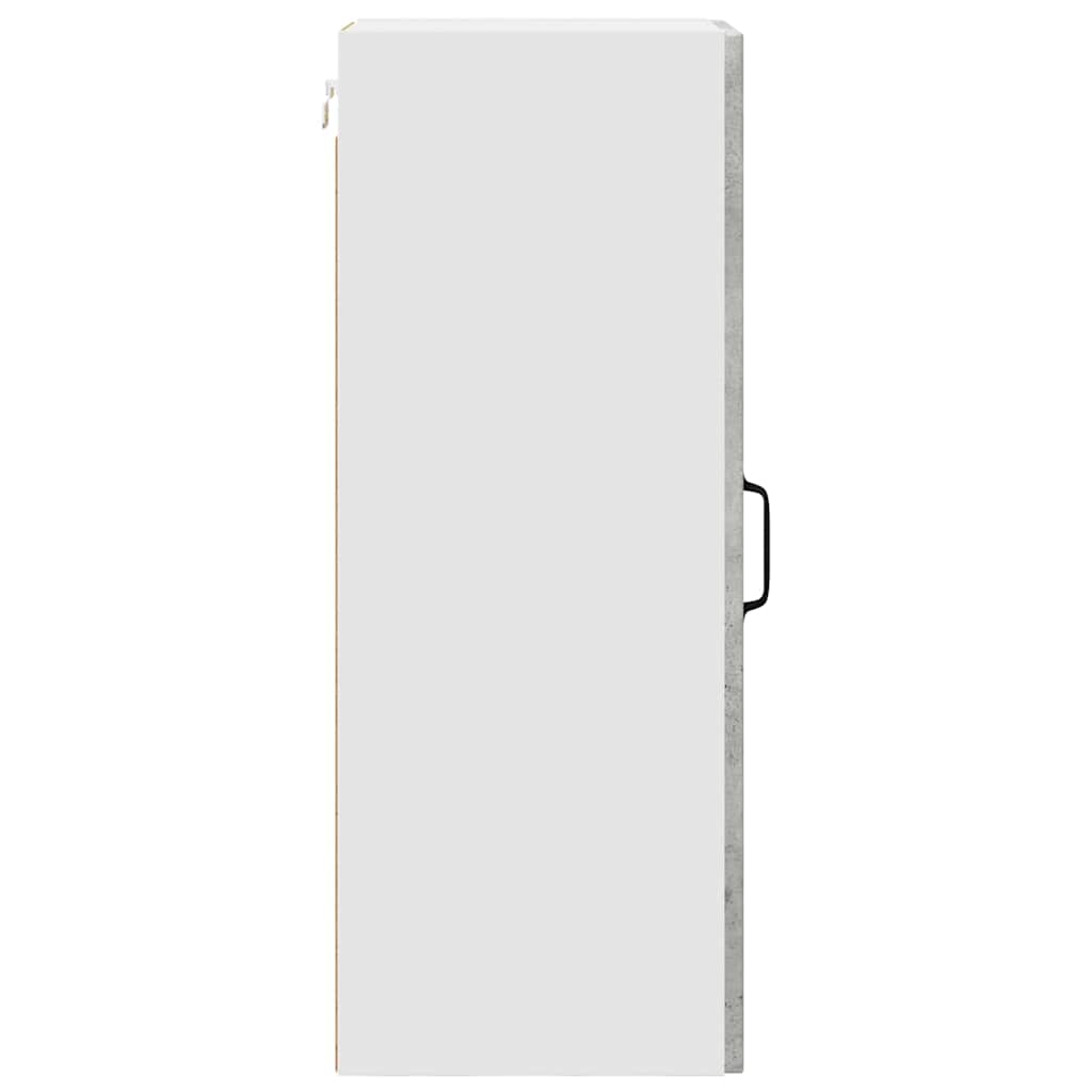 Wall kitchen cabinet 2 pcs Concrete grey 30 x 31 x 80 cm