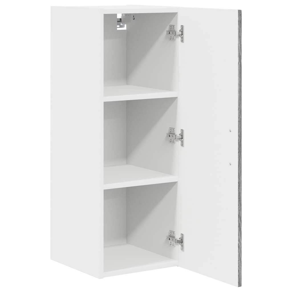 Virtuvės sieninė spintelė 2 pcs Pilkas Sonoma 30 x 31 x 80 cm