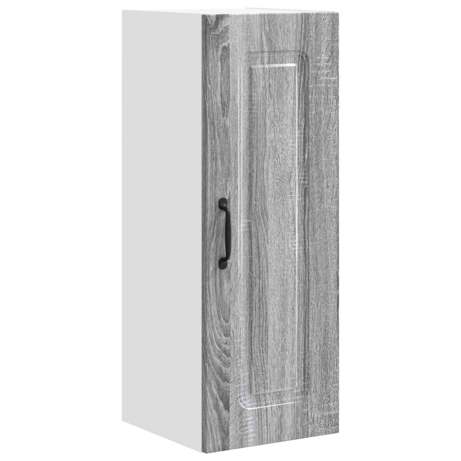 Virtuvės sieninė spintelė 2 pcs Pilkas Sonoma 30 x 31 x 80 cm
