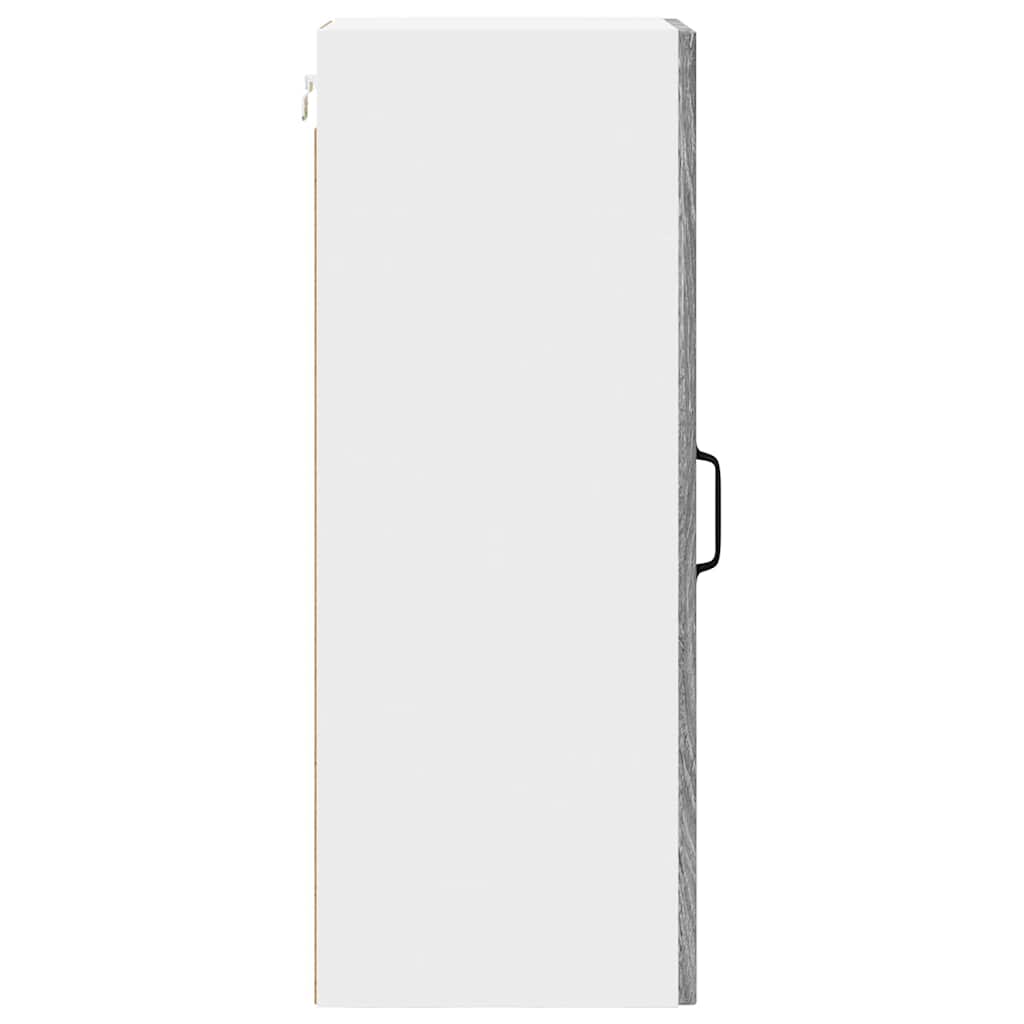 Virtuvės sieninė spintelė 2 pcs Pilkas Sonoma 30 x 31 x 80 cm