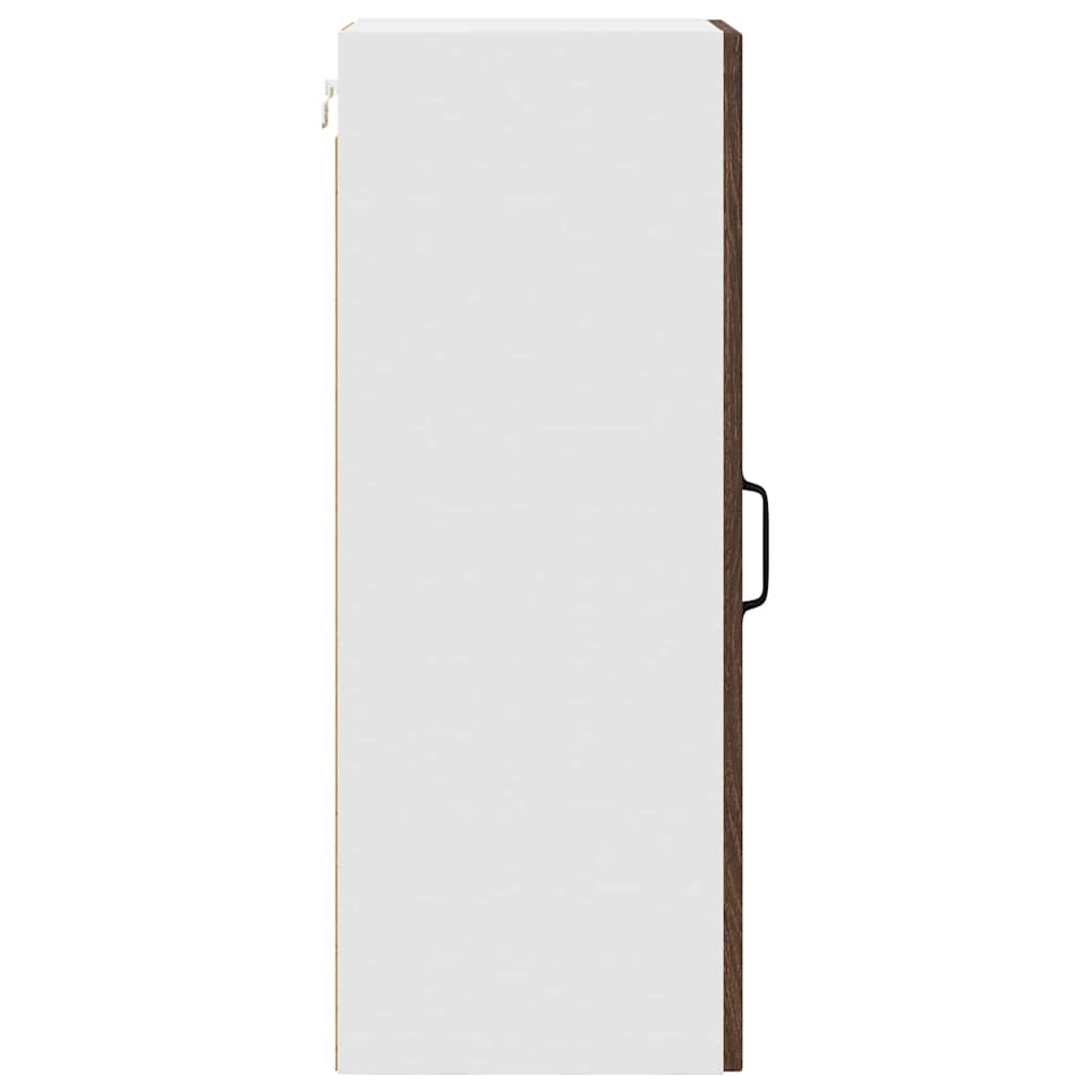 Virtuvės sieninė spintelė 2 pcs Rudas ąžuolas 30 x 31 x 80 cm