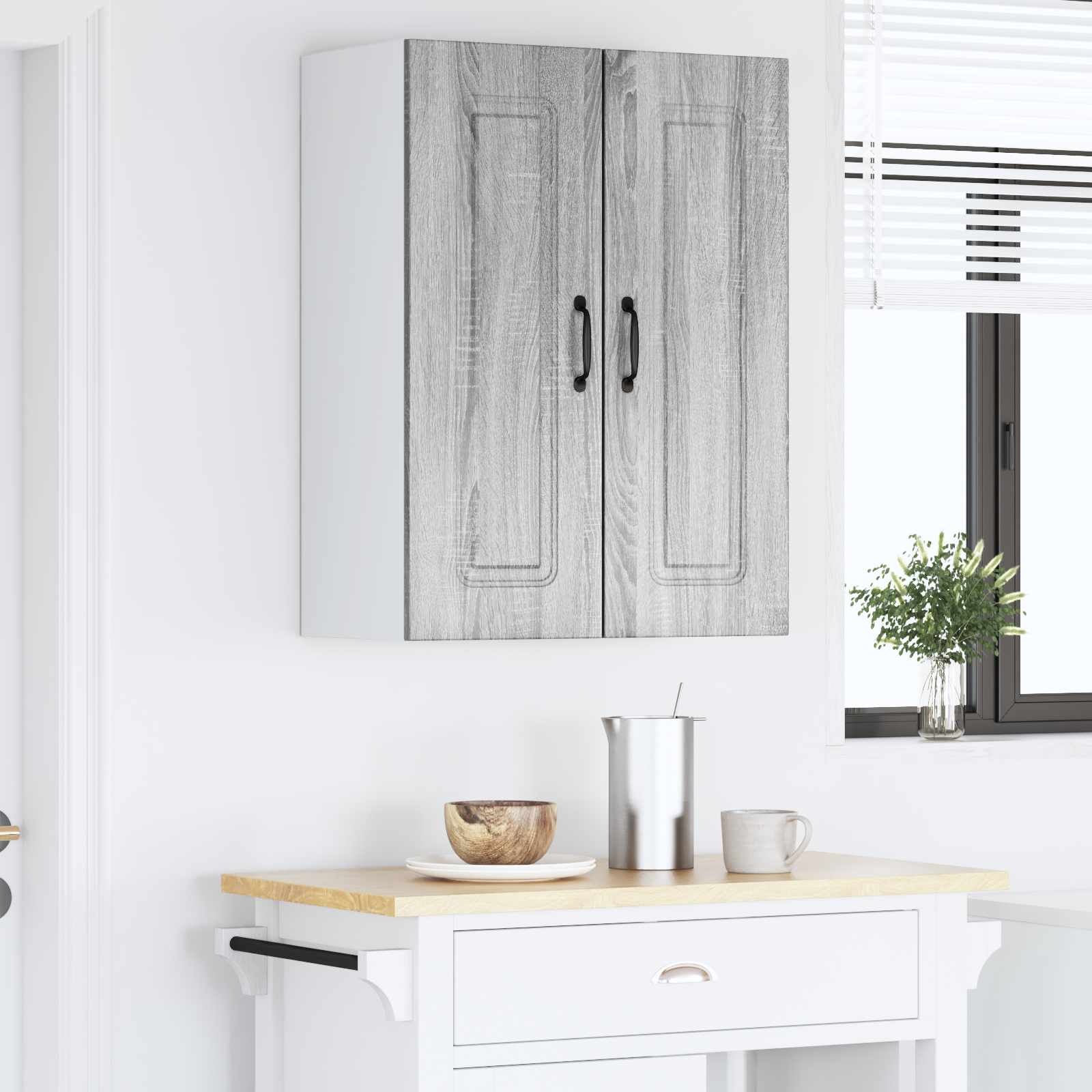 Kitchen wall cabinet Grey Sonoma 60 x 31 x 80 cm