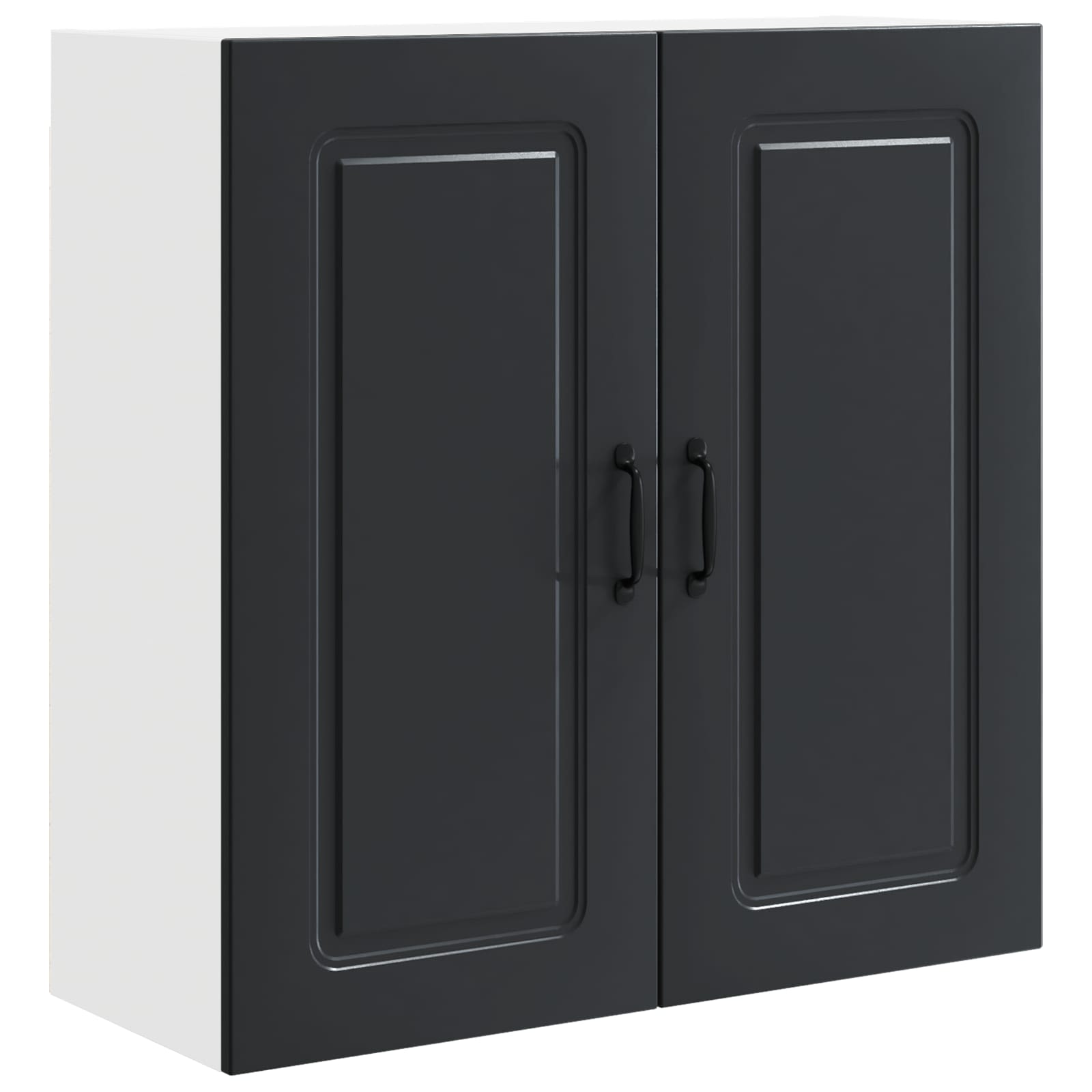Wall-Mounted Kitchen Cabinet with Shelf Black 80 x 31 x 80 cm