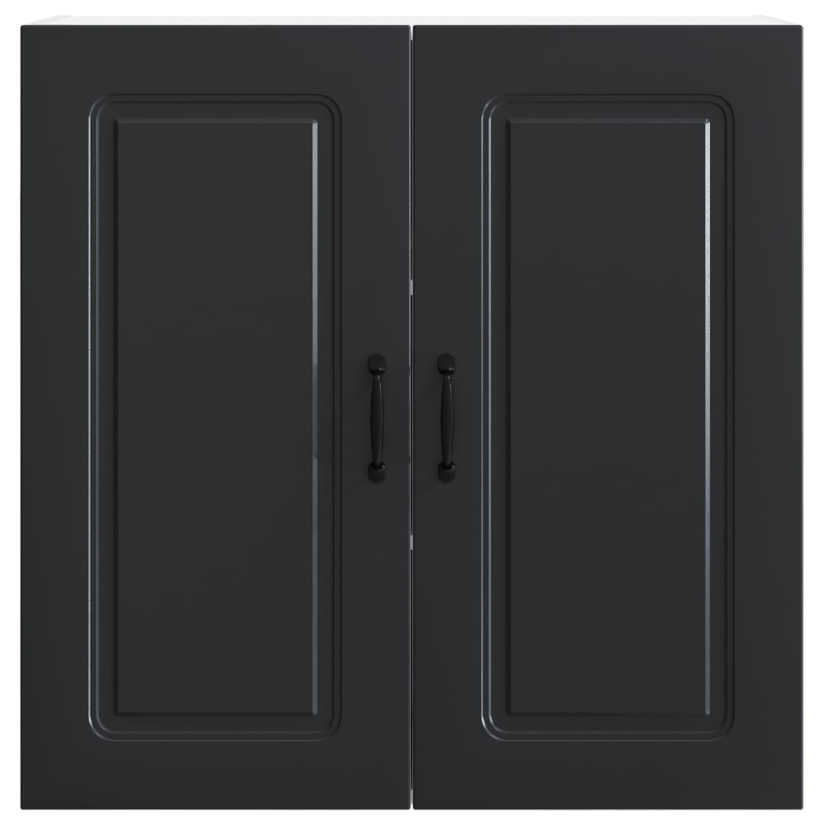 Wall-Mounted Kitchen Cabinet with Shelf Black 80 x 31 x 80 cm