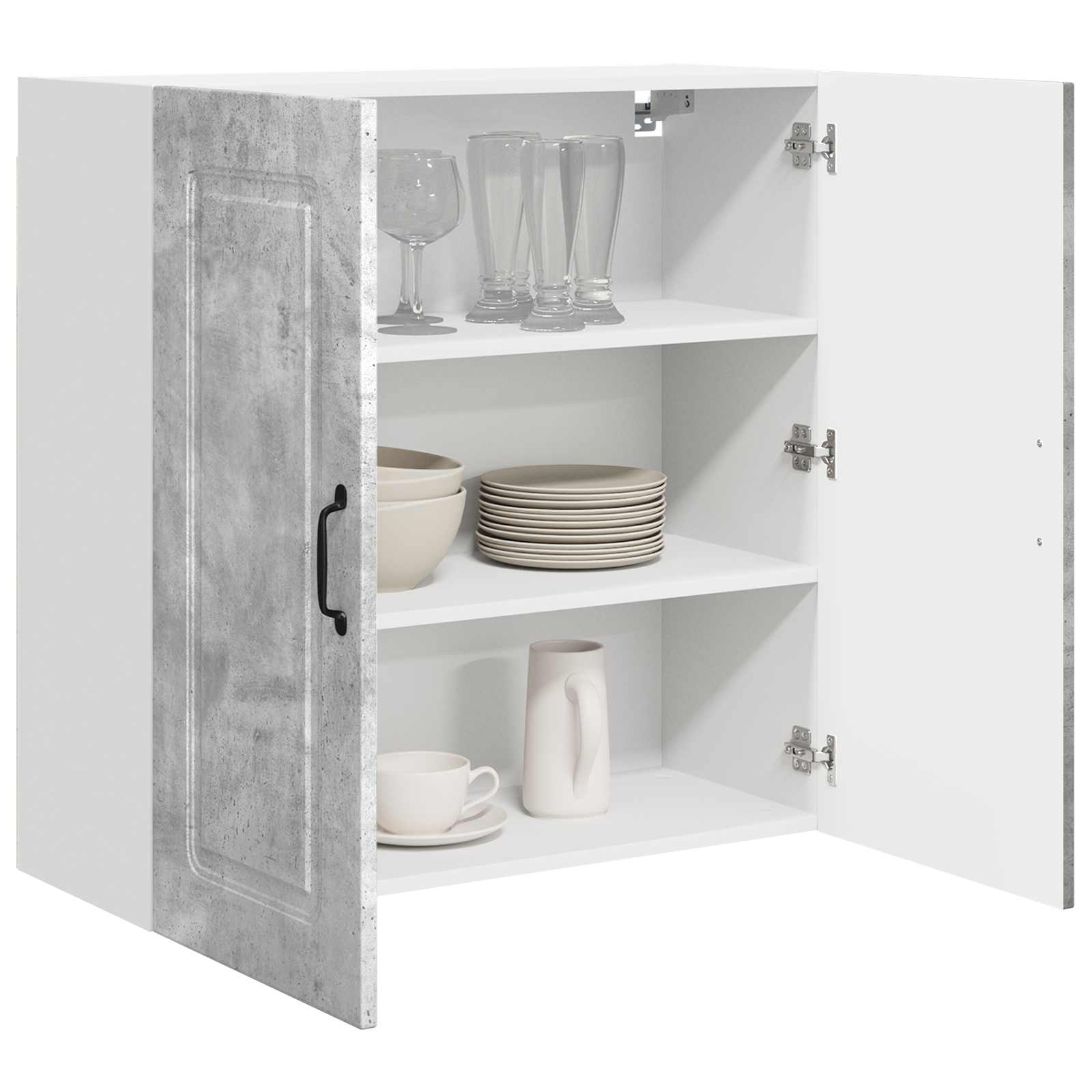 Wall Mounted Kitchen Cabinet Concrete Grey 80 x 31 x 80 cm