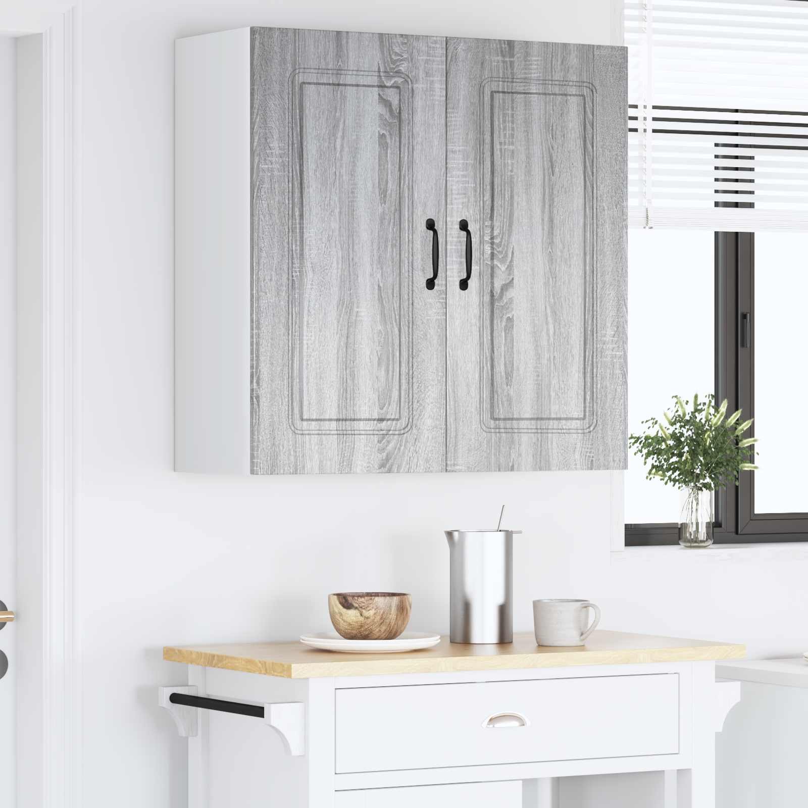 Virtuvės sieninė spintelė Pilkas Sonoma 80 x 31 x 80 cm