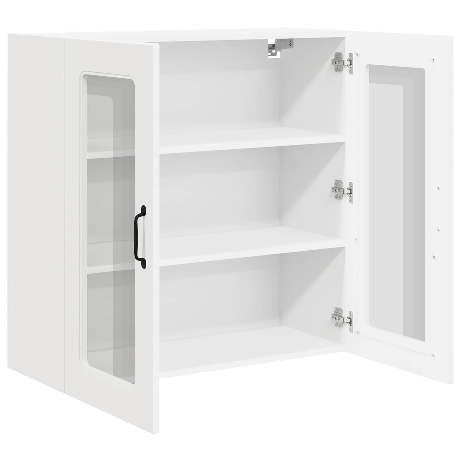 Virtuves sienas skapis ar plauktu Balts 80 x 31 x 80 cm