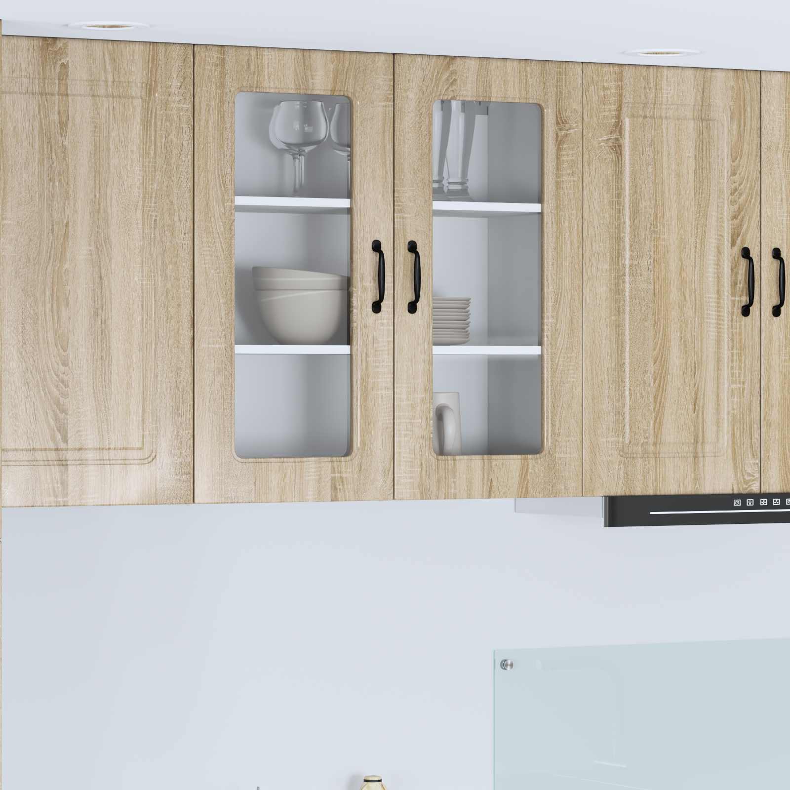 Virtuves sienas skapis Sonoma ozols 80 x 31 x 80 cm