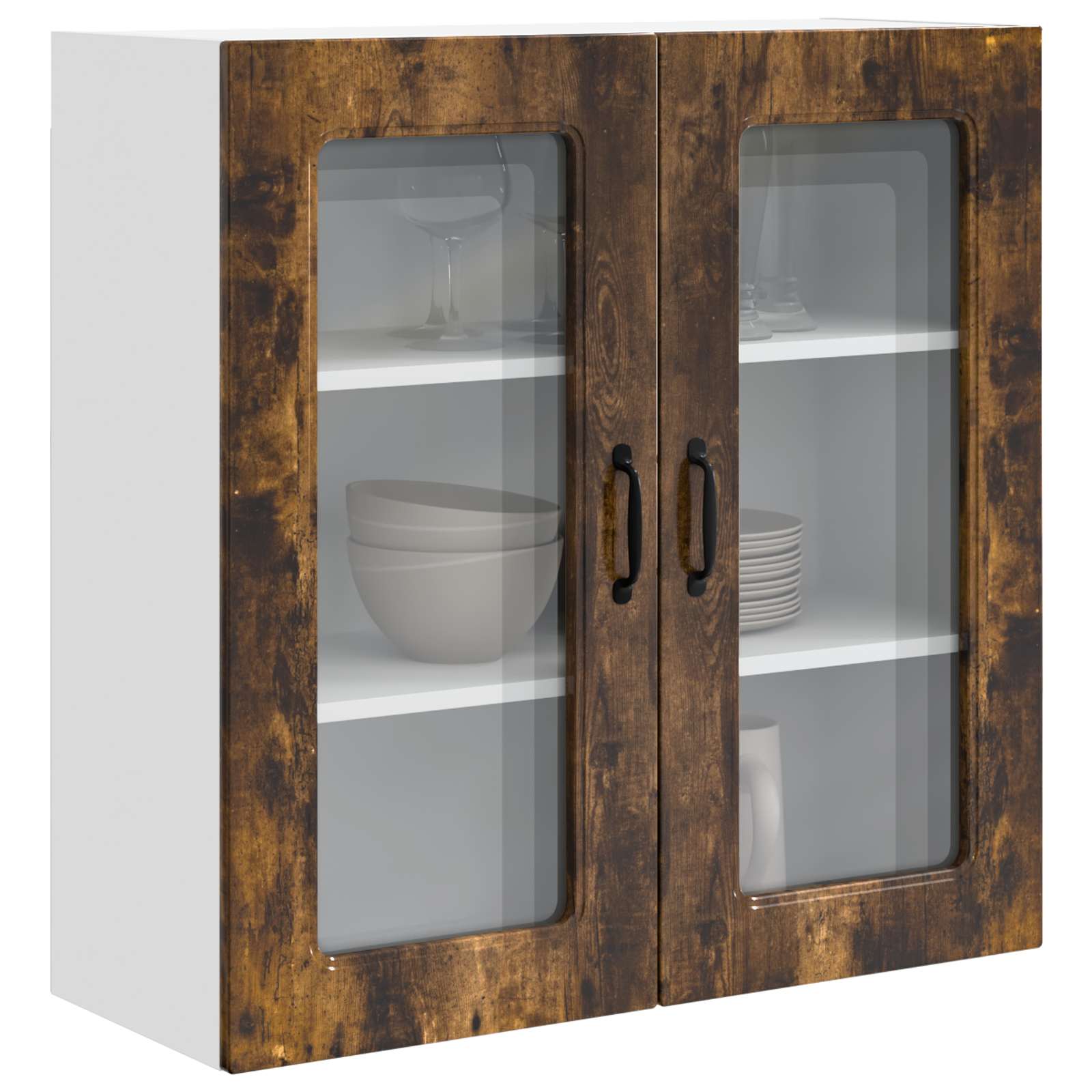 Wall kitchen cabinet Smoked oak 80 x 31 x 80 cm