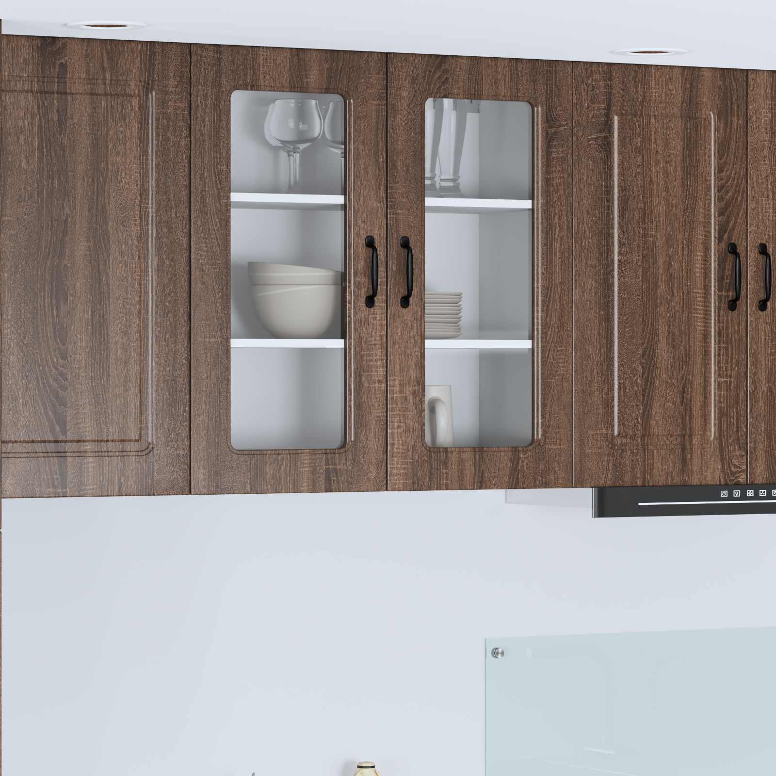 Wall Kitchen Cabinet Brown Oak 80 x 31 x 80 cm
