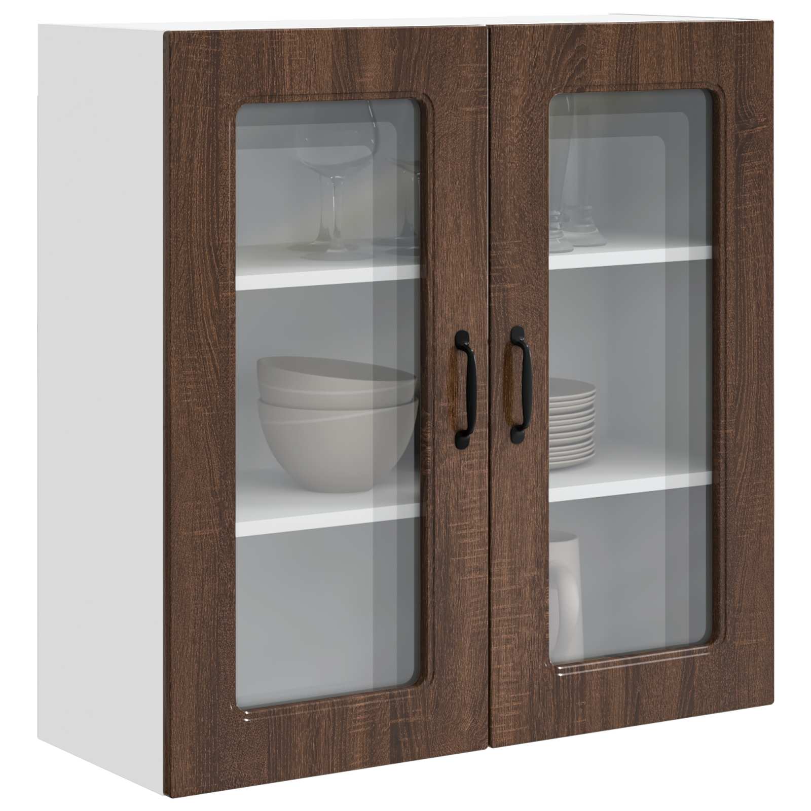 Wall Kitchen Cabinet Brown Oak 80 x 31 x 80 cm