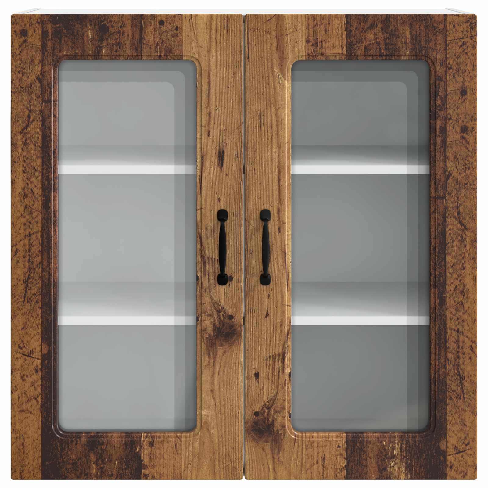 Kitchen Wall Cabinet Vintage Wood 80 x 31 x 80 cm