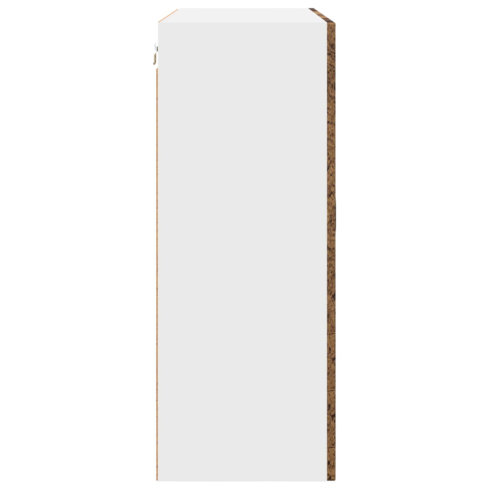 Kitchen Wall Cabinet Vintage Wood 80 x 31 x 80 cm