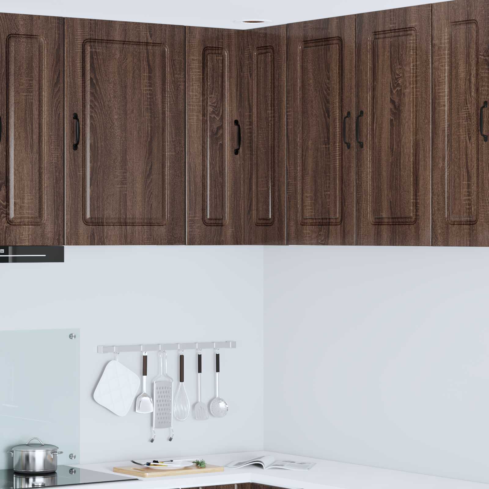 Kitchen wall cabinet Brown oak 57 x 57 x 80 cm