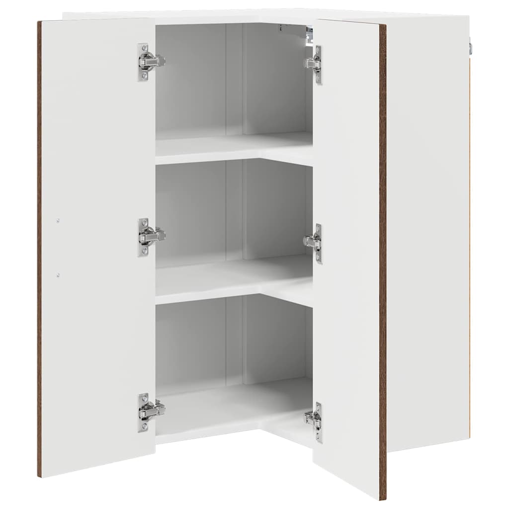 Kitchen wall cabinet Brown oak 57 x 57 x 80 cm