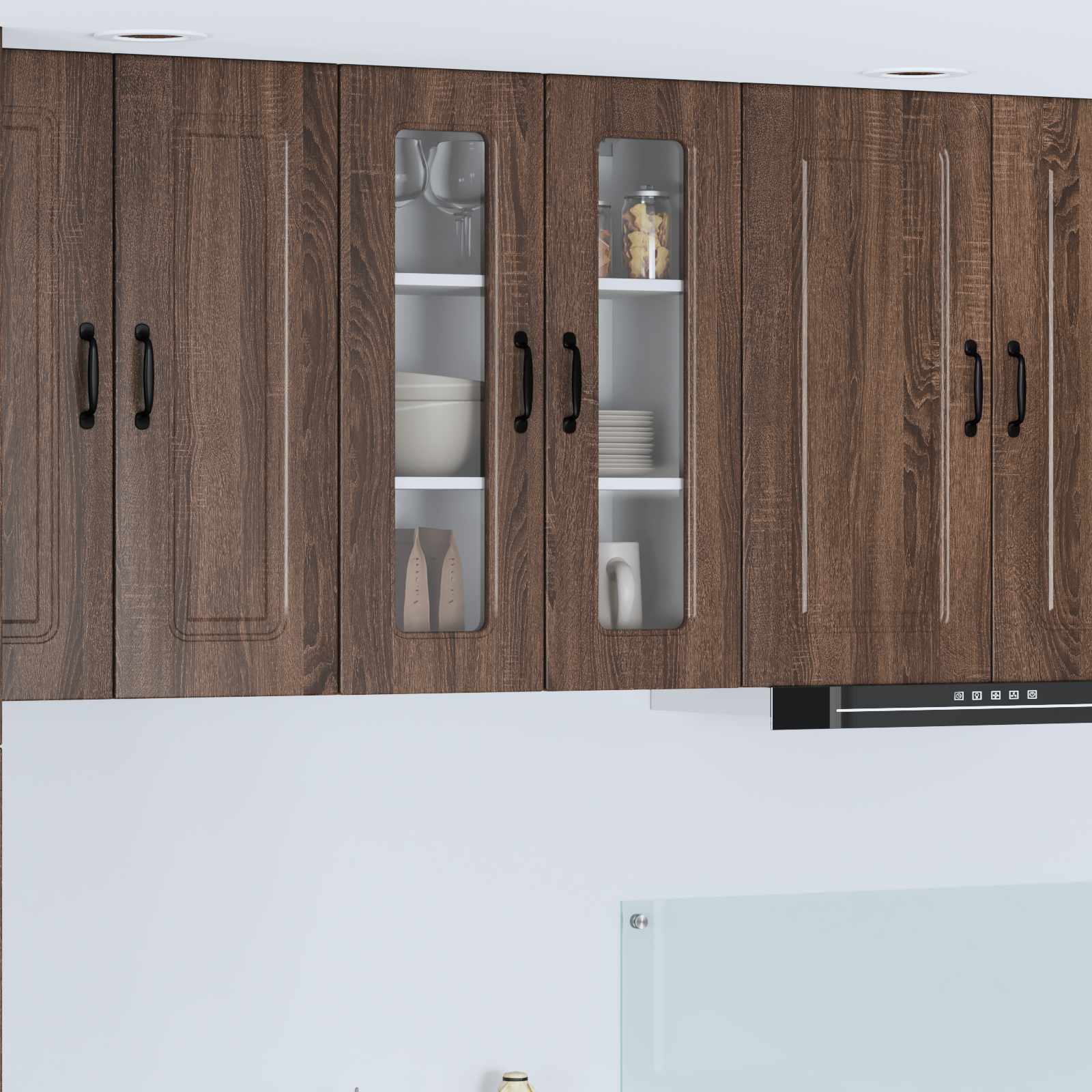 Kitchen Wall Cabinet Brown Oak 60 x 31 x 80 cm