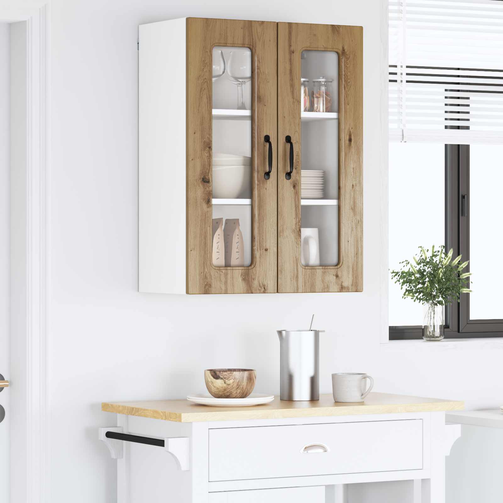 Kitchen Wall Cabinet Artisan Oak 60 x 31 x 80 cm