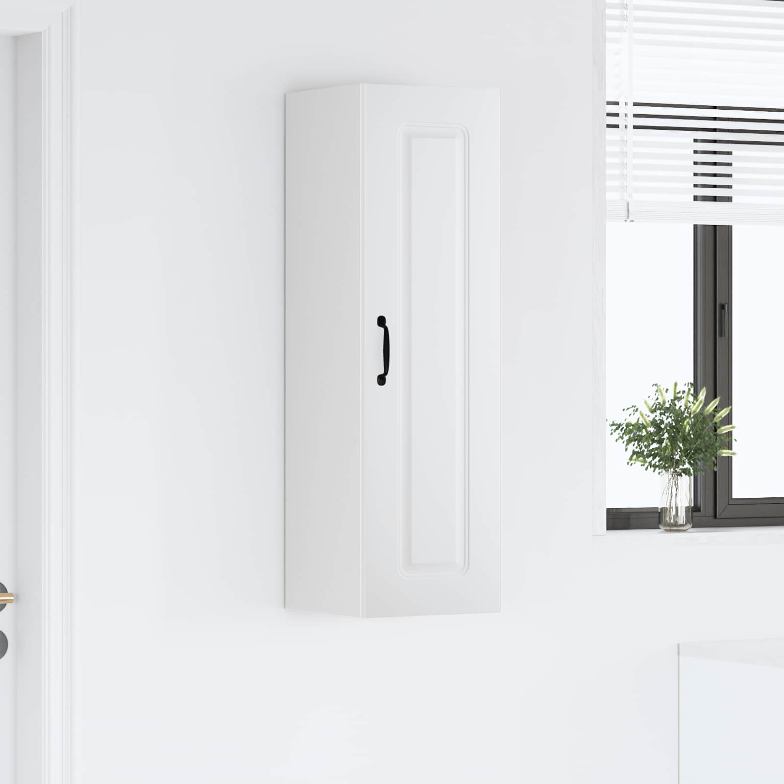 Virtuves sienas skapītis ar plauktu Balts 30 x 31 x 100 cm