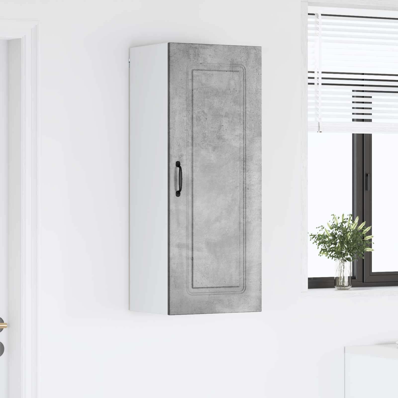 Virtuvės sieninė spintelė Betono pilka 40 x 31 x 100 cm