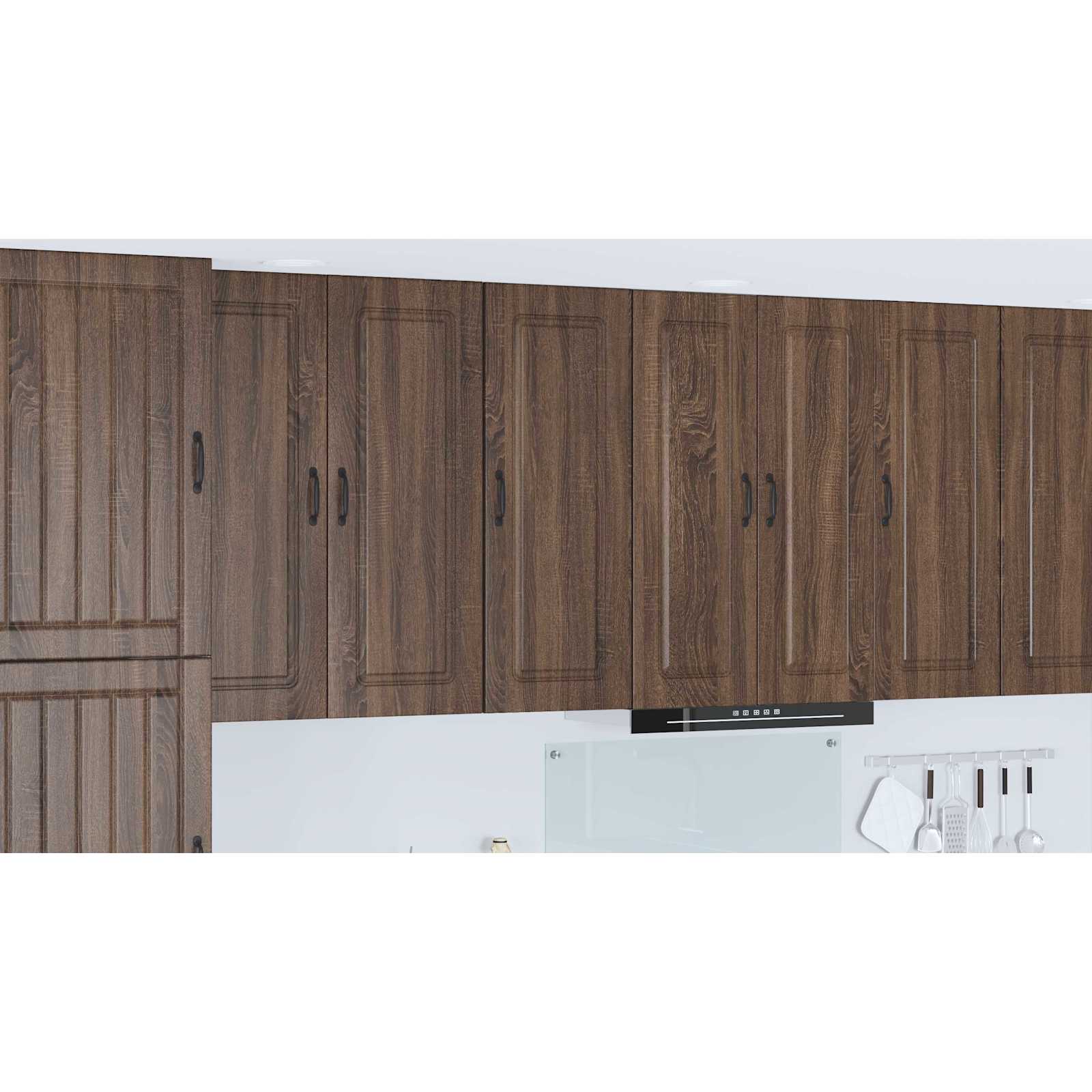 Kitchen Wall Cabinet Brown Oak 40 x 31 x 100 cm