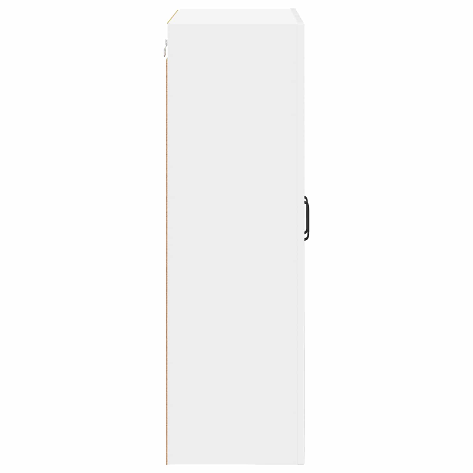 Kitchen wall cabinet with shelf High gloss white