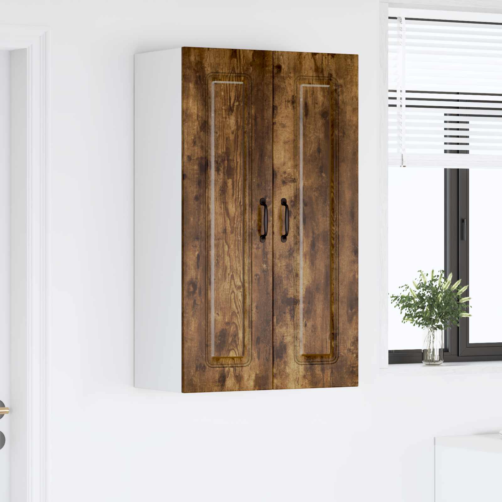Kitchen wall cabinet Smoked oak 60 x 31 x 100 cm