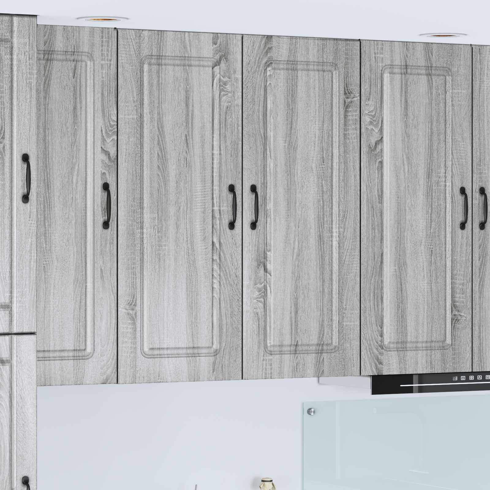 Kitchen Wall Cabinet Gray Sonoma 80 x 31 x 100 cm