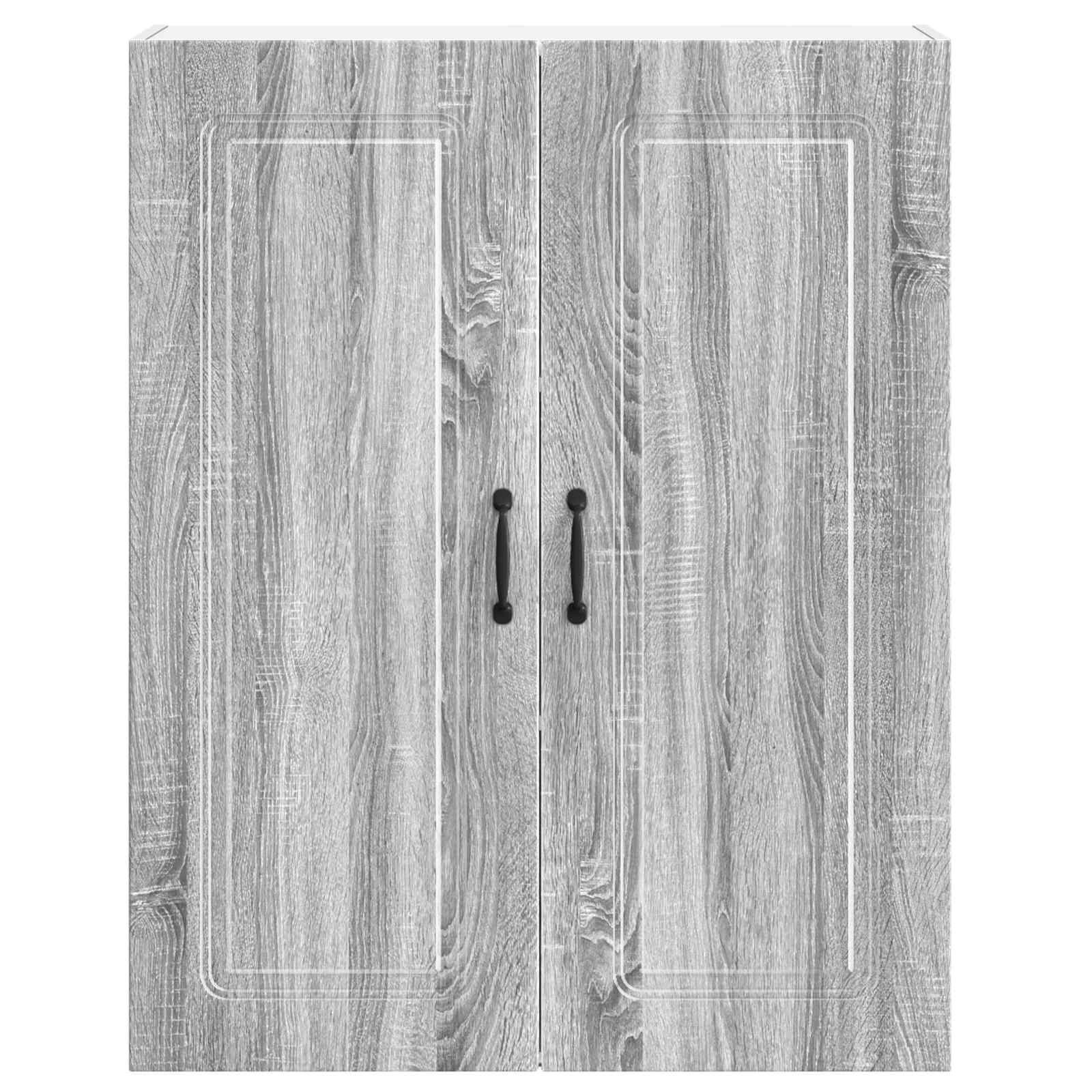 Kitchen Wall Cabinet Gray Sonoma 80 x 31 x 100 cm