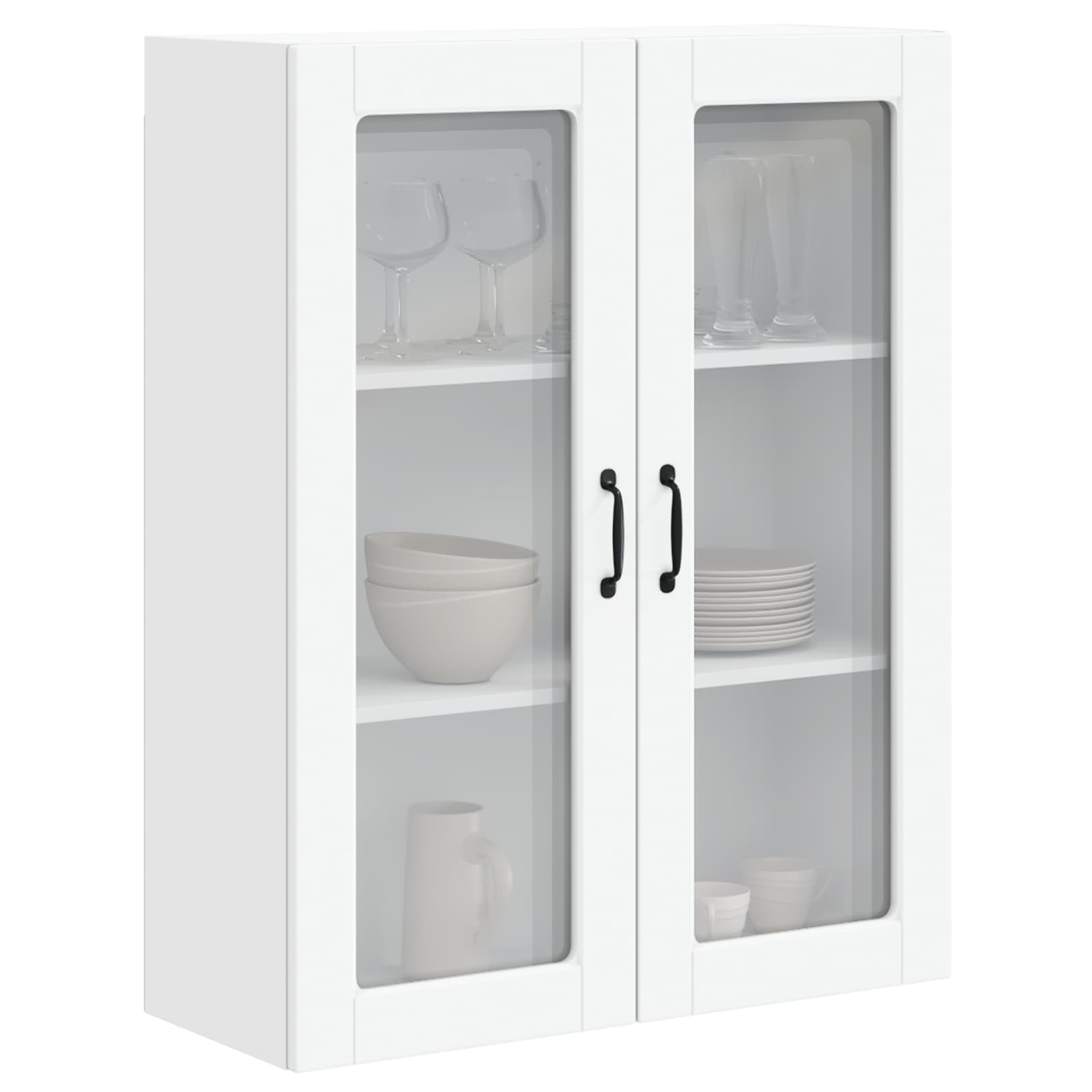 Virtuves sienas skapis ar plauktu Balts 80 x 31 x 100 cm