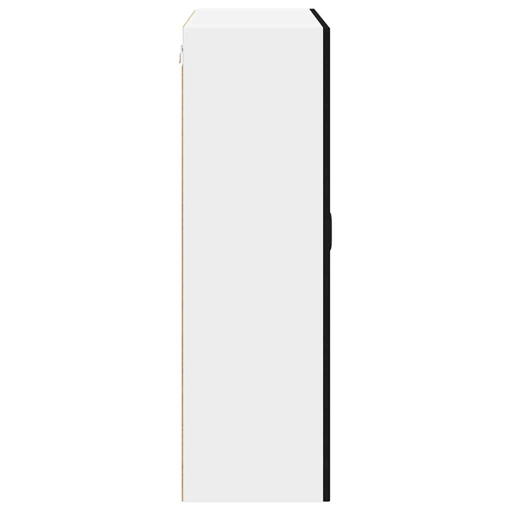 Virtuves sienas skapis ar plauktu melns 80 x 31 x 100 cm