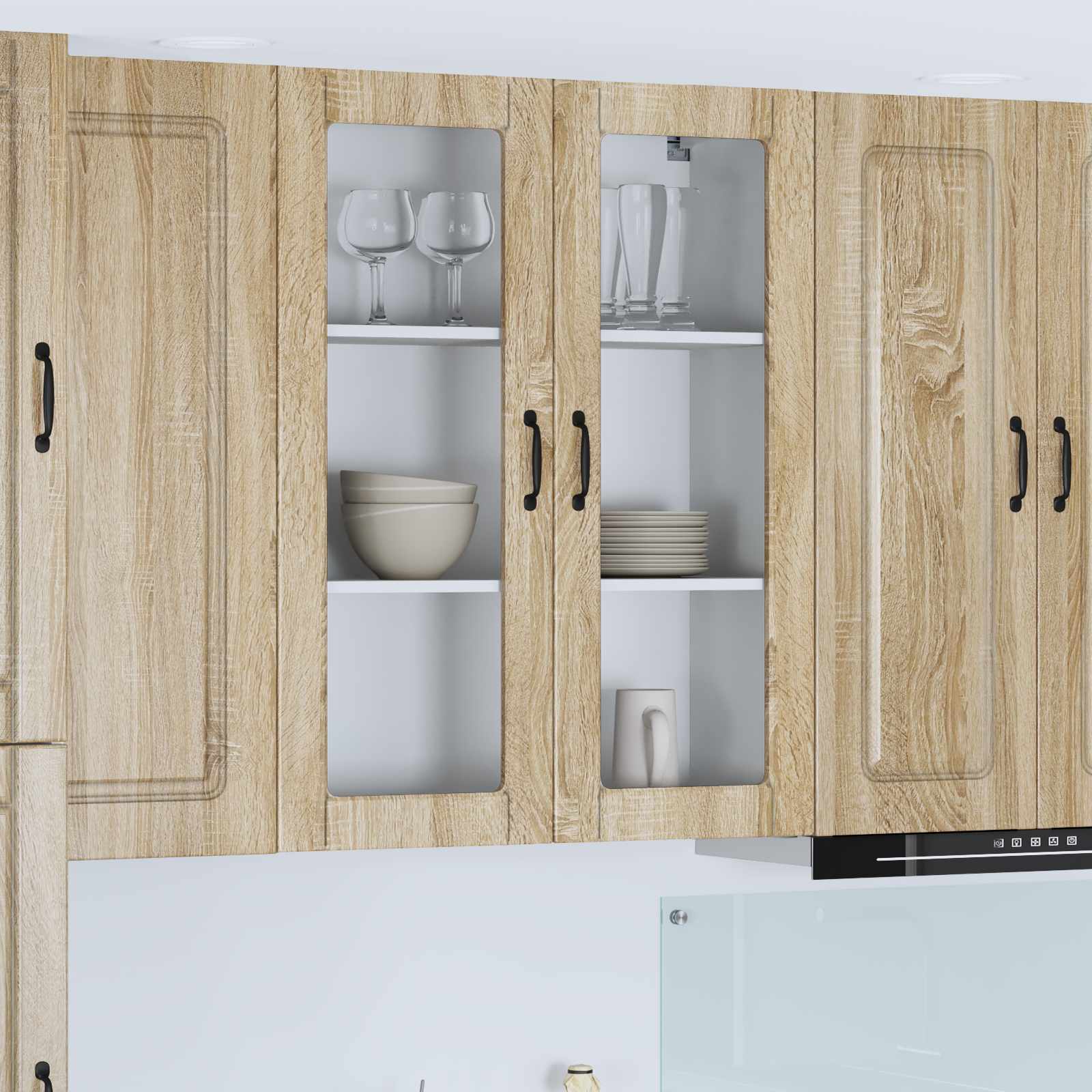 Kitchen Wall Cabinet Sonoma Oak 80 x 31 x 100 cm