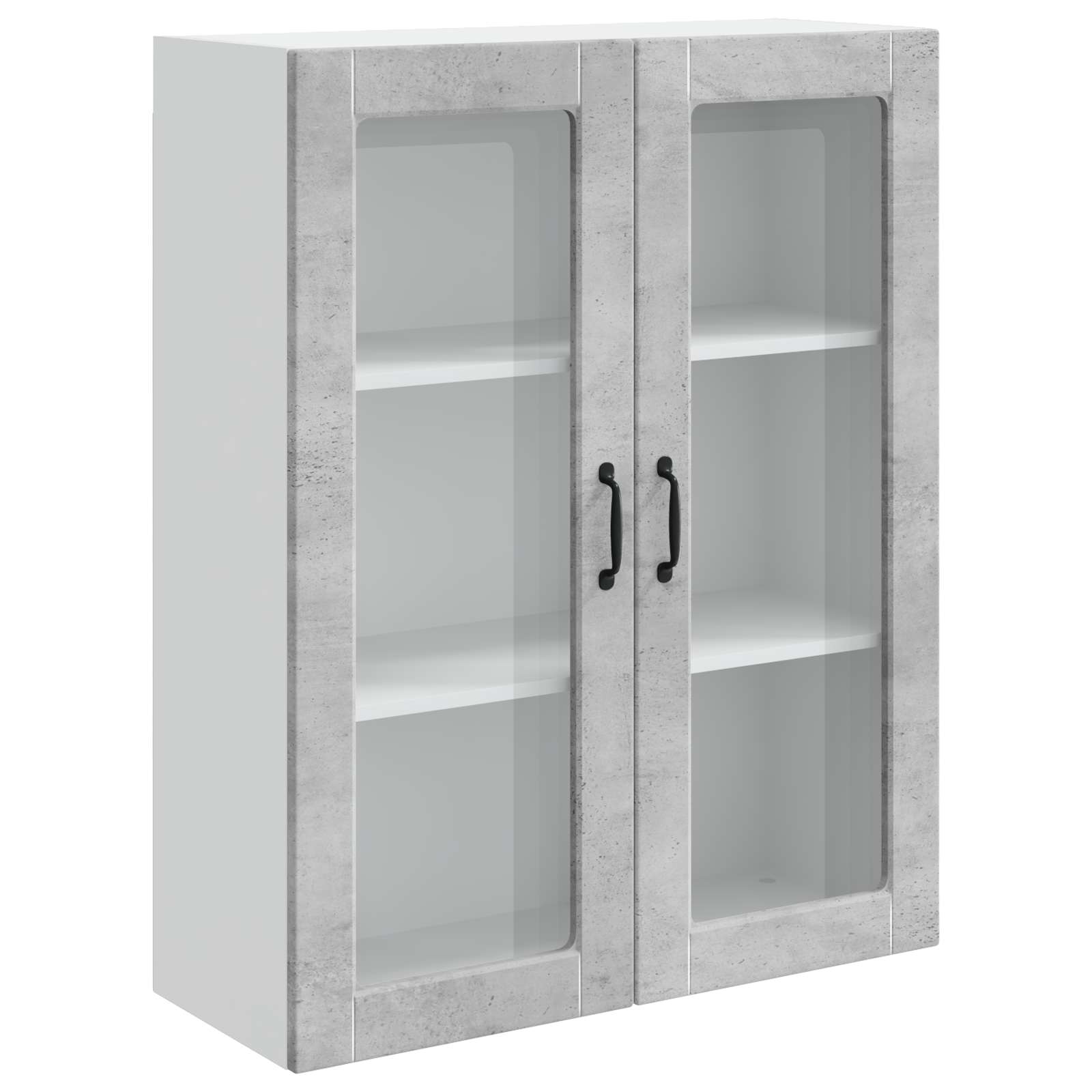 Kitchen wall cabinet Concrete grey 80 x 31 x 100 cm