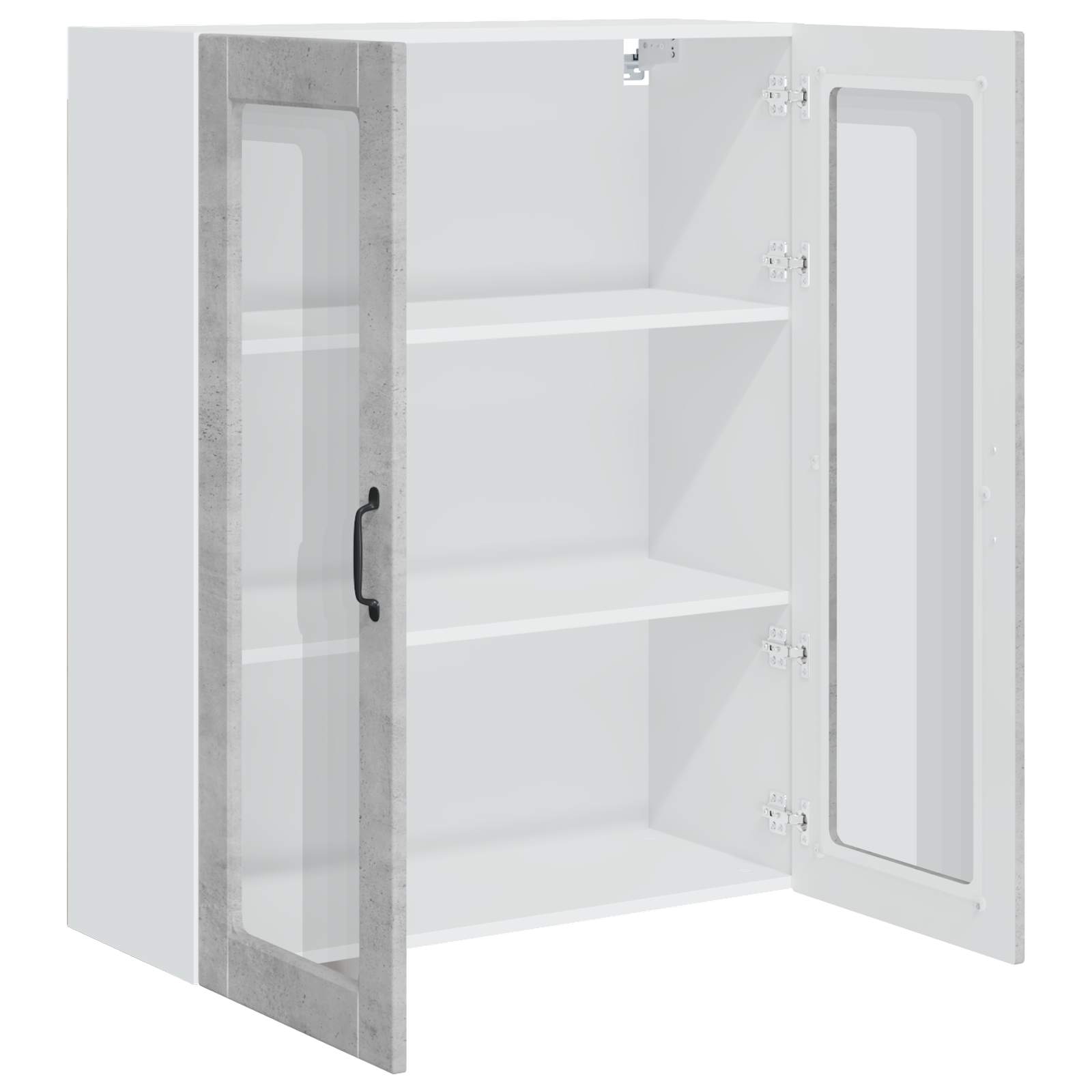 Kitchen wall cabinet Concrete grey 80 x 31 x 100 cm