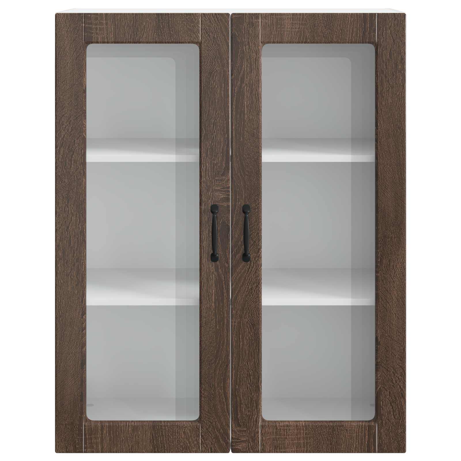 Wall kitchen cabinet Brown oak 80 x 31 x 100 cm